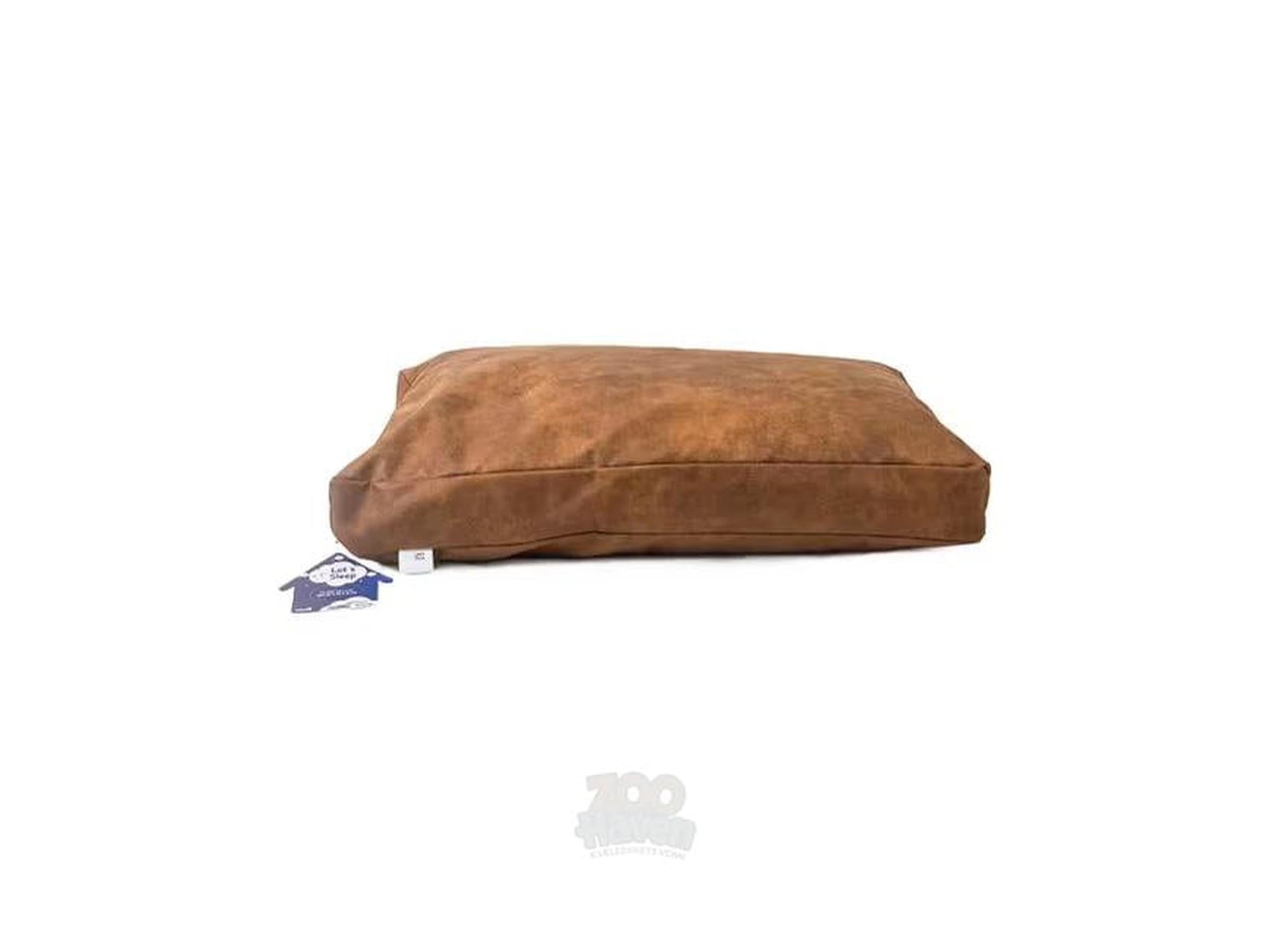 Let's Sleep Plush Pillow Hundepute Cognac