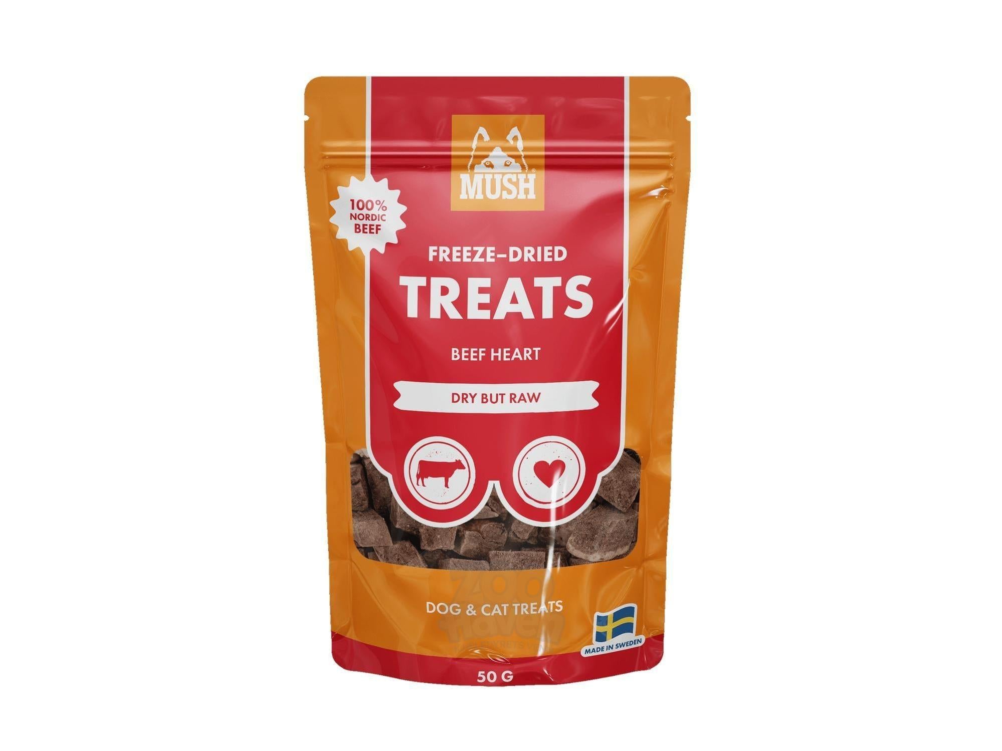 MUSH Freeze Dried Treats 100% storfehjerte