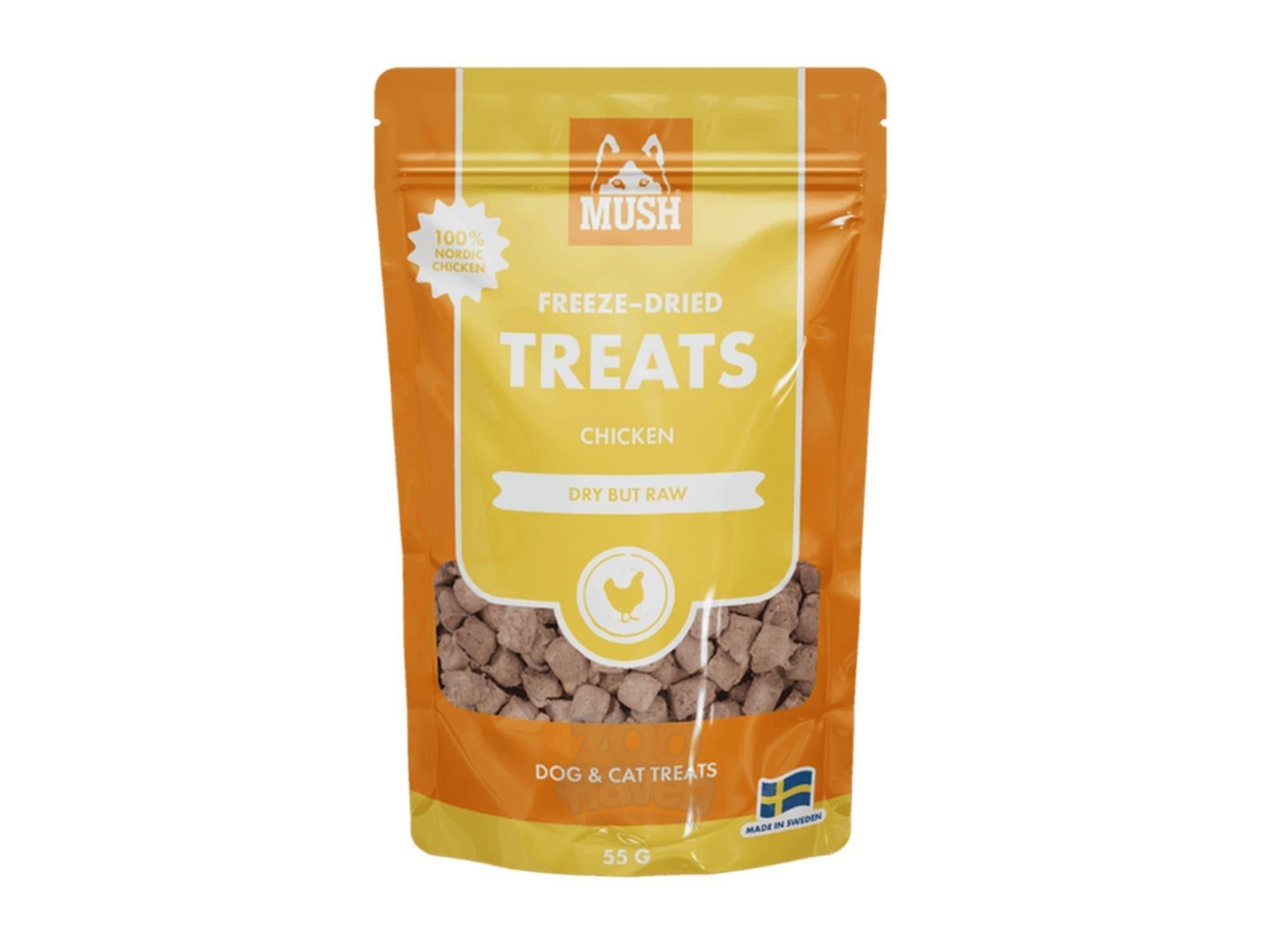 MUSH Freeze Dried Treats Terninger av Kylling