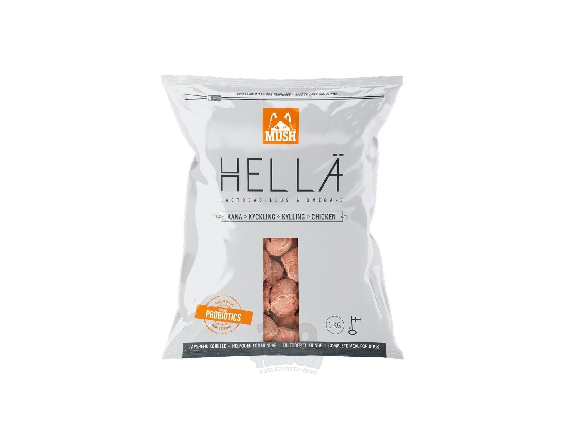 Mush Hella Monoprotein Fryst Kylling – bilde 2
