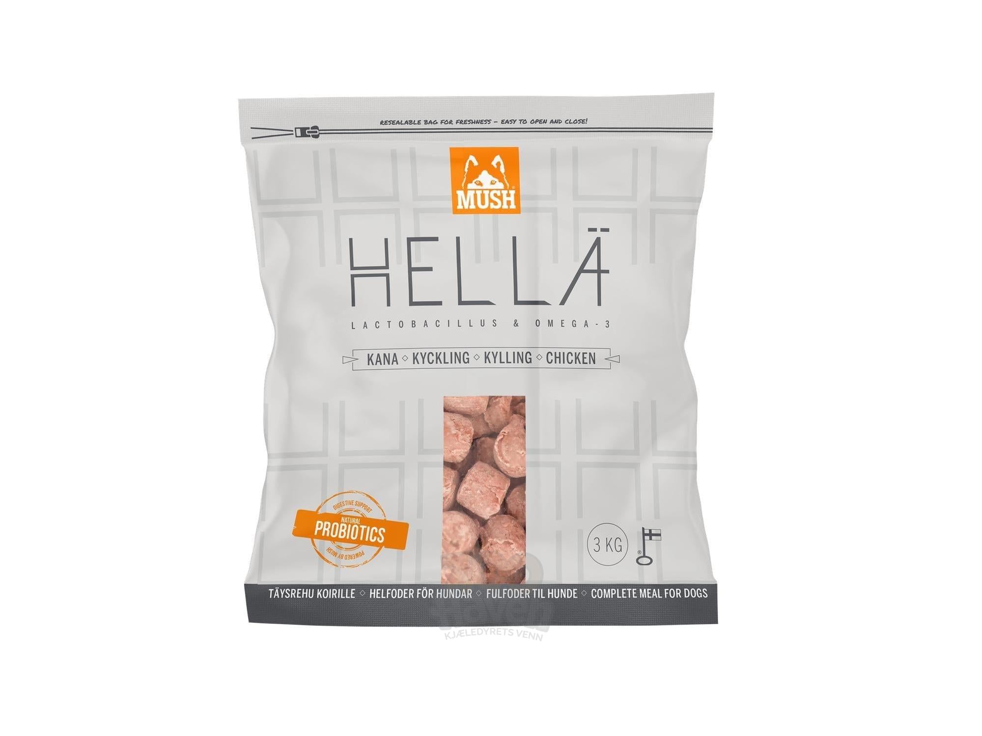 Mush Hella Monoprotein Fryst Kylling – bilde 3