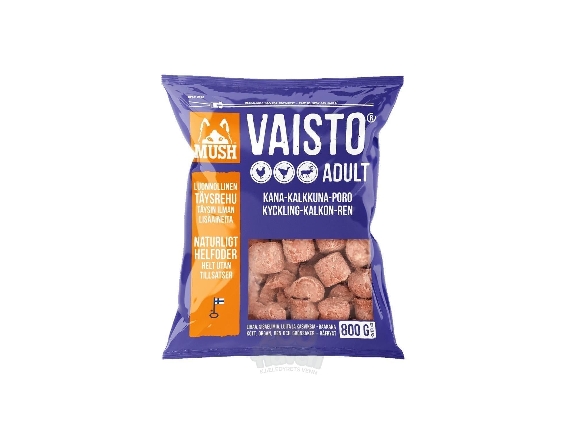 MUSH Vaisto Adult Lila råfôr hund 3 kg