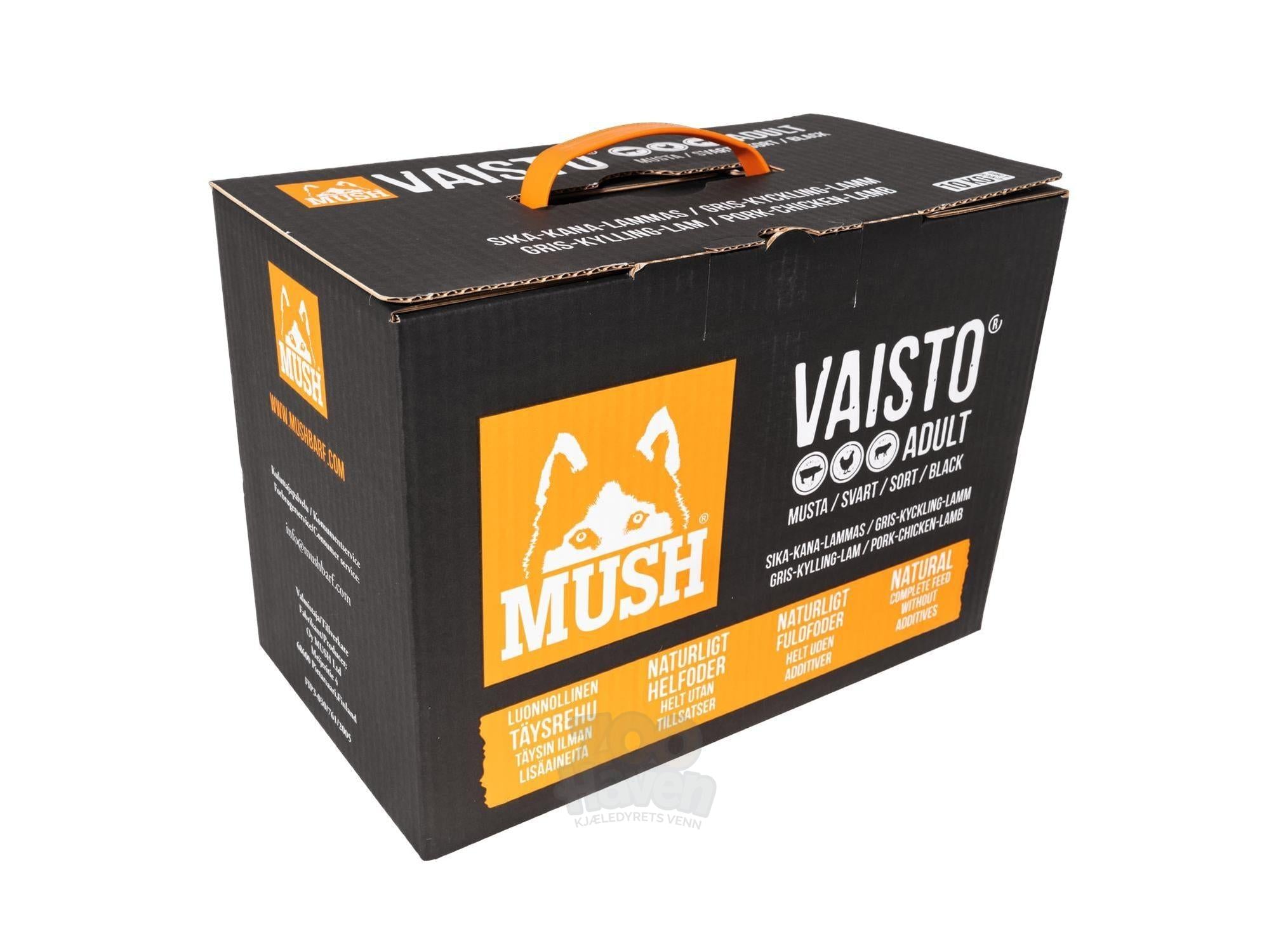 MUSH Vaisto Adult Svart Fullfôr Hund 10 kg
