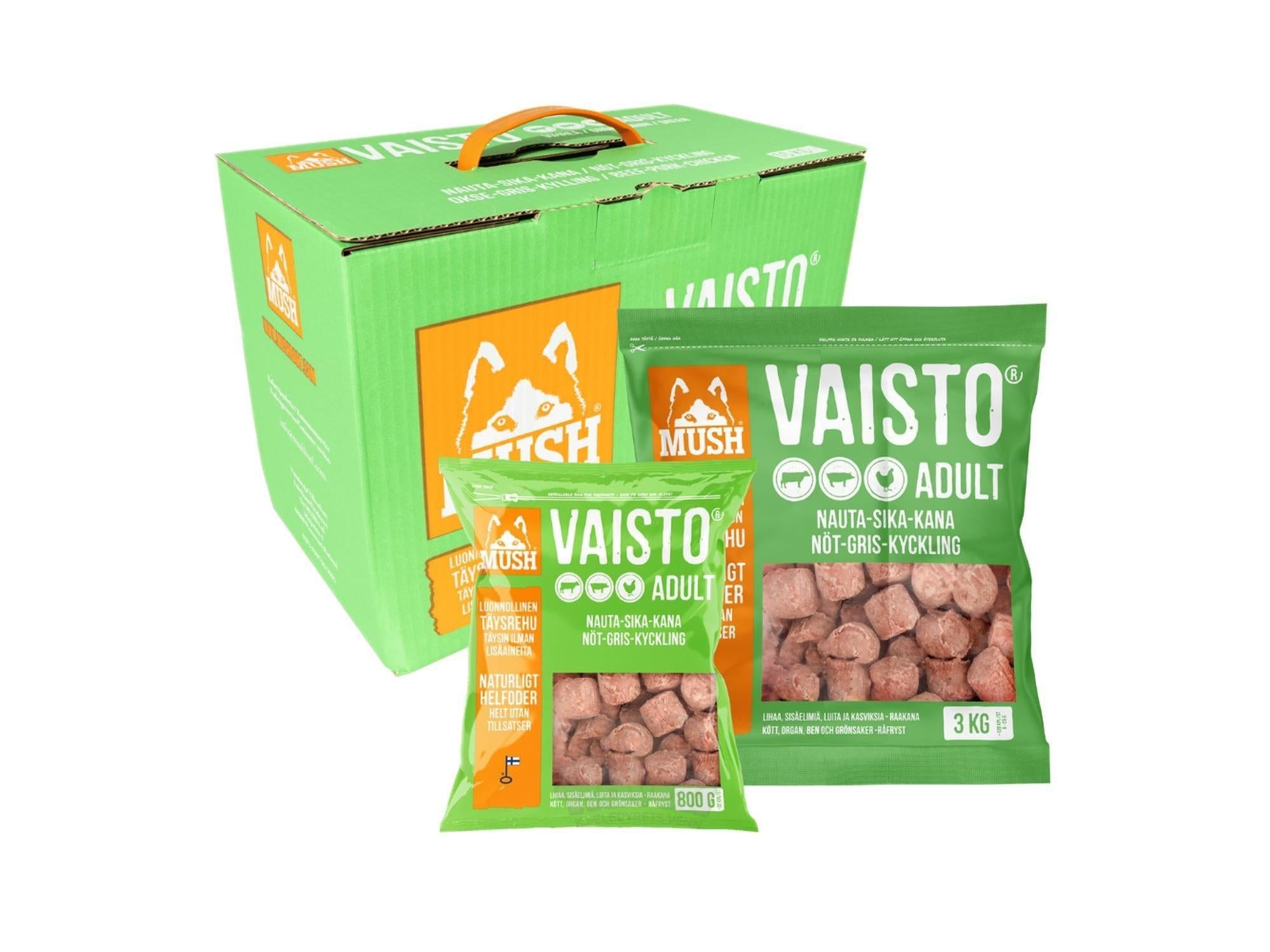 MUSH Vaisto Grønn Fryst (storfe, svin og kylling)