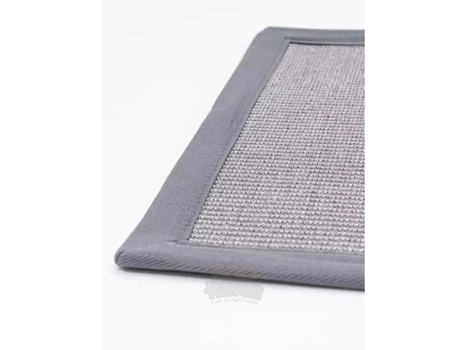 Mastermat 60 grå sisal klorematte for katt, med slitesterk vevd overflate og kantbånd.