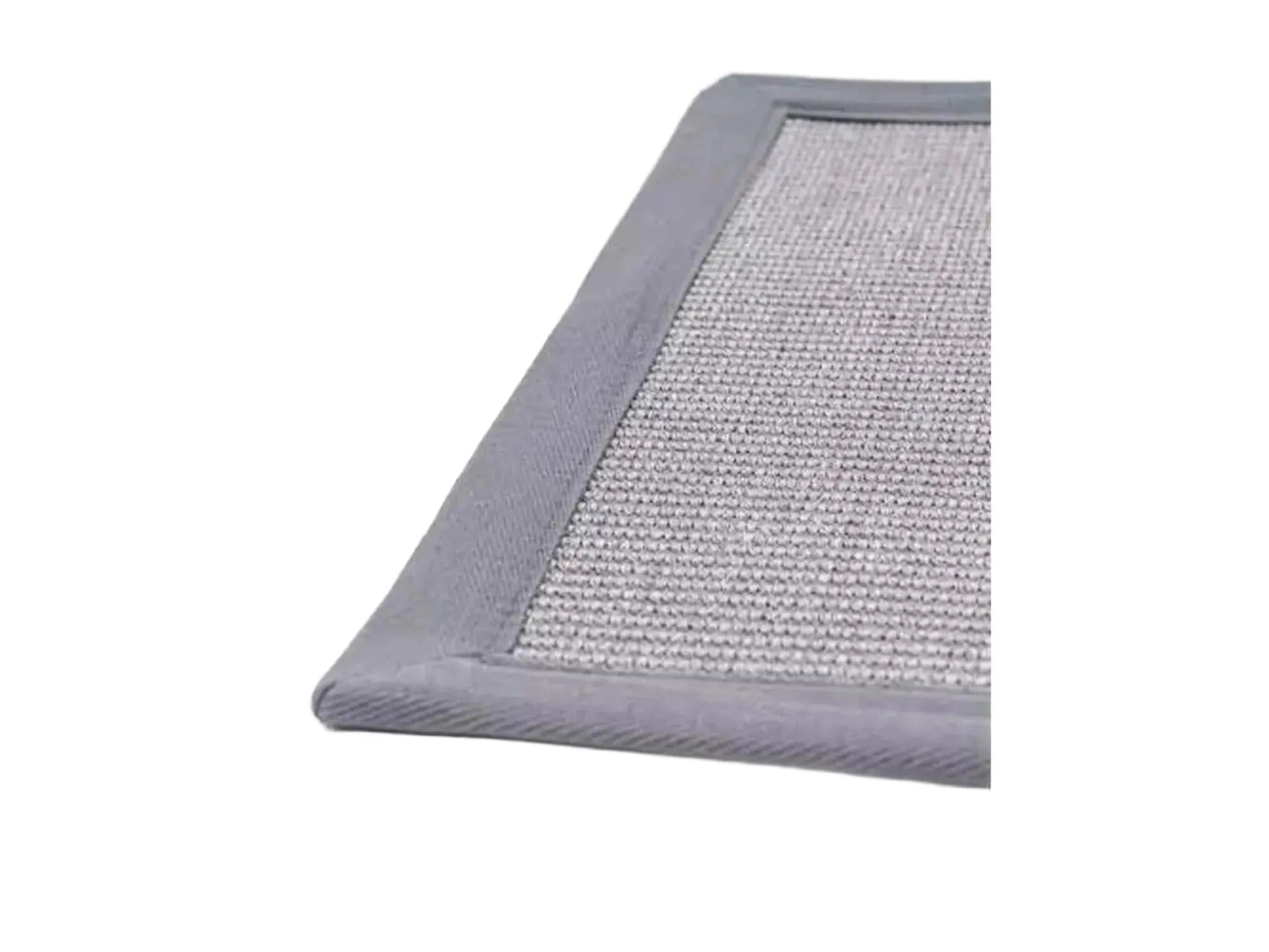 Mastermat 60 grå sisal klorematte for katt, med slitesterk vevd overflate og kantbånd.