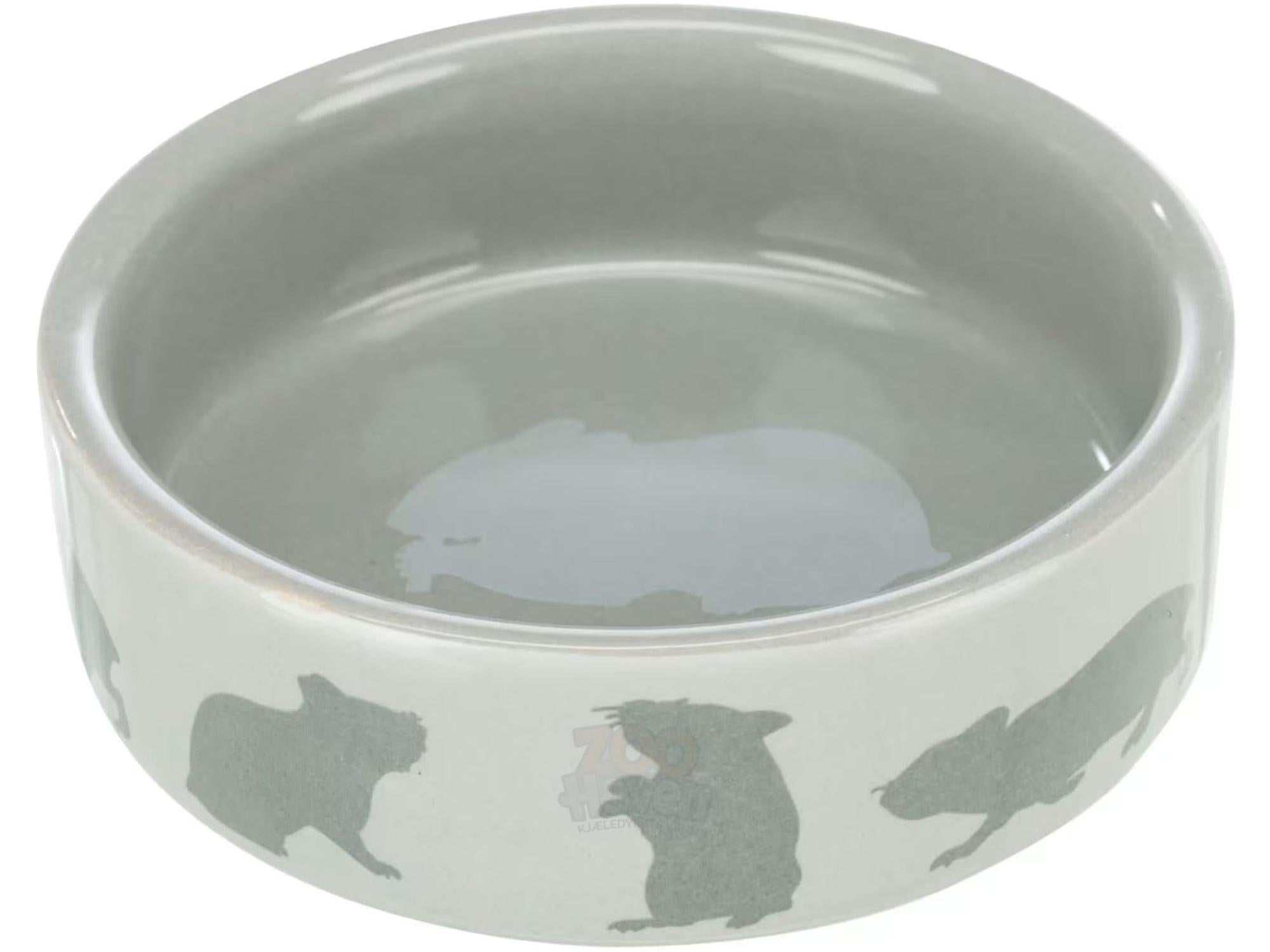 Matskål Porselen med Hamstermotiv 80ml 8cm – Skål for hamster og smågnagere