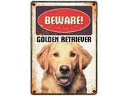 Metallskilt Golden Retriver 21x14,8cm