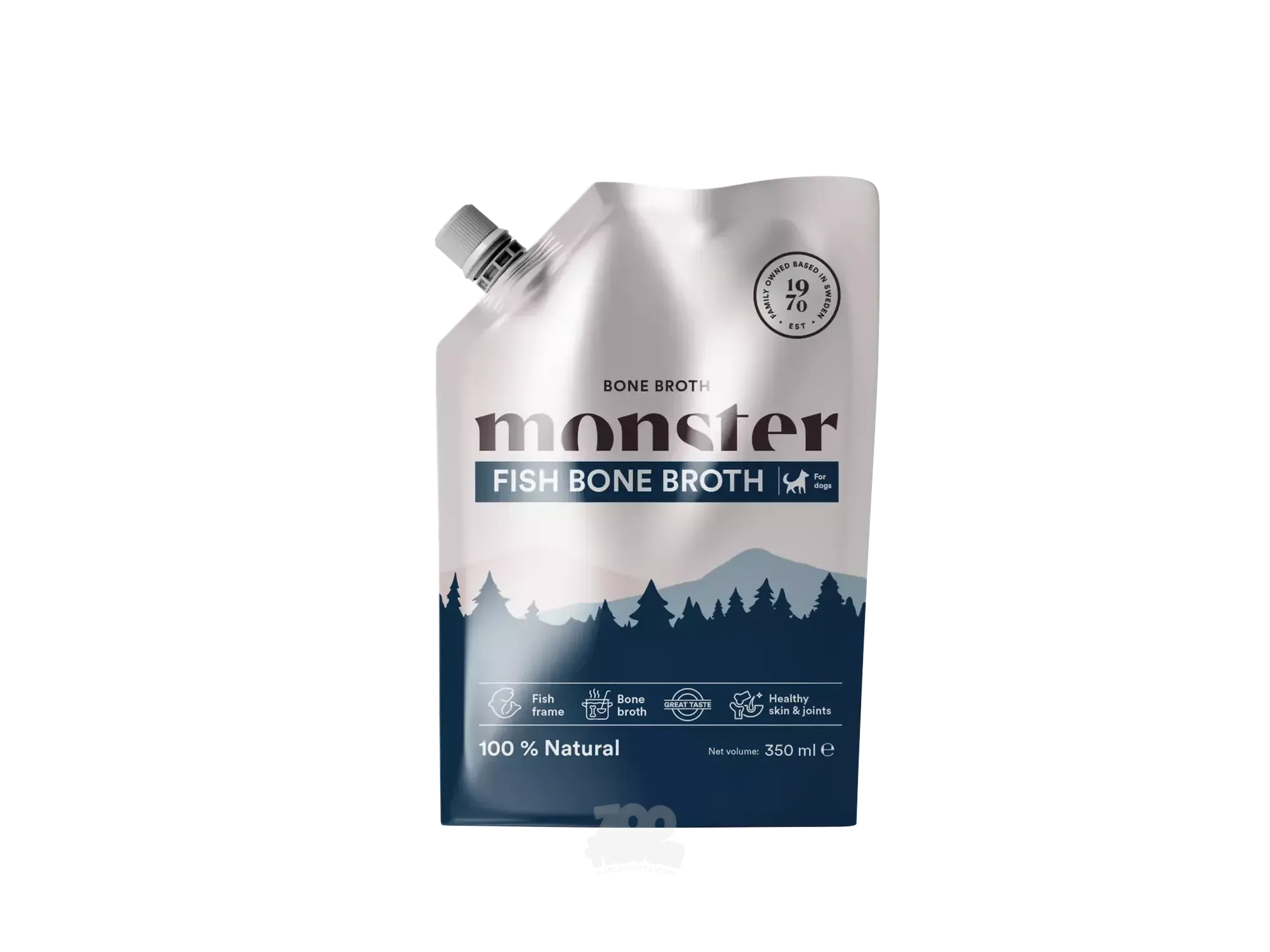 Monster Dog Benbuljong Fisk 100 - 350 ml – Naturlig hydrering og leddstøtte