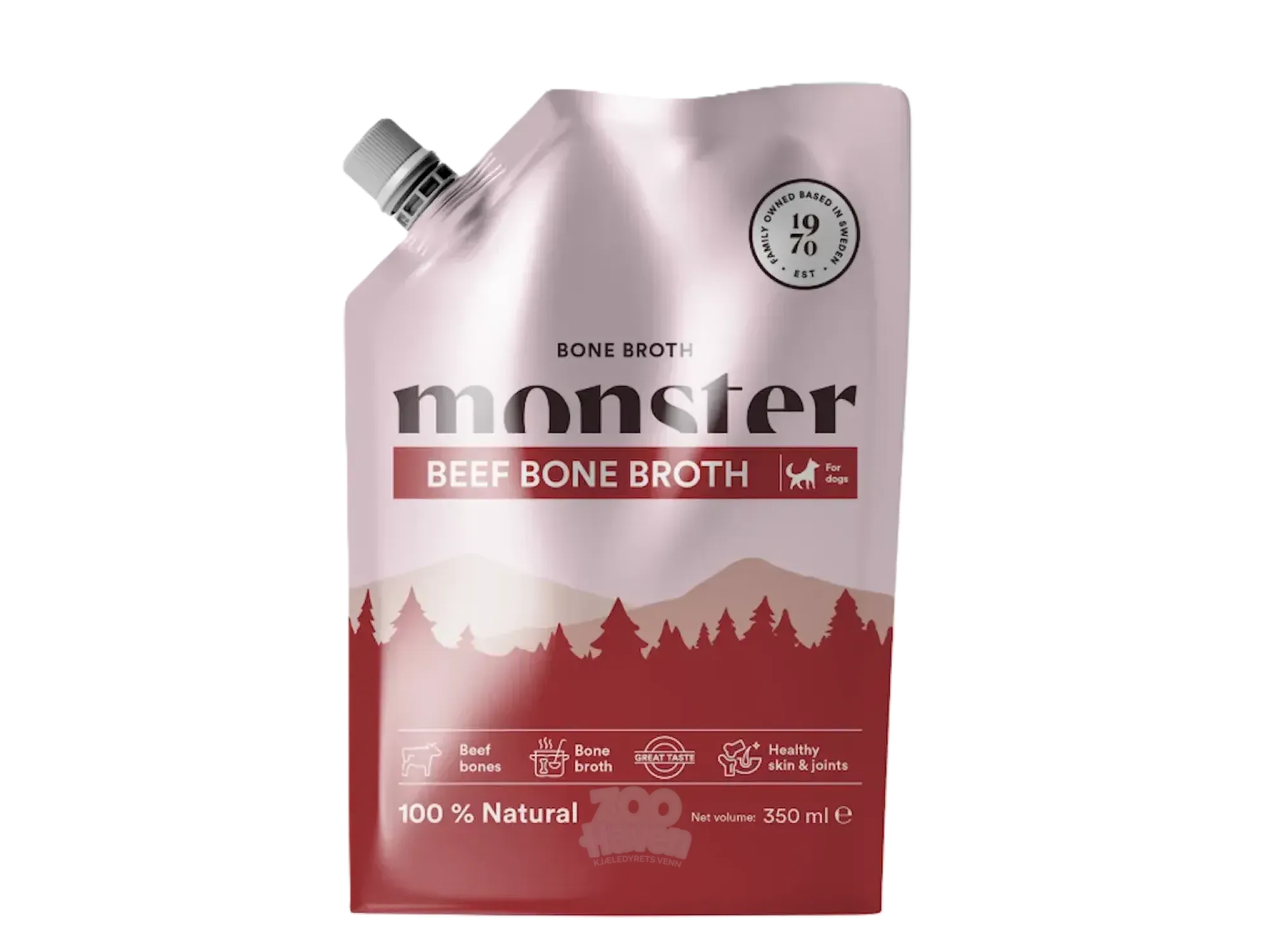 Monster Dog Benbuljong Storfe 100 - 350 ml – 100 % Naturlig Beinbroth