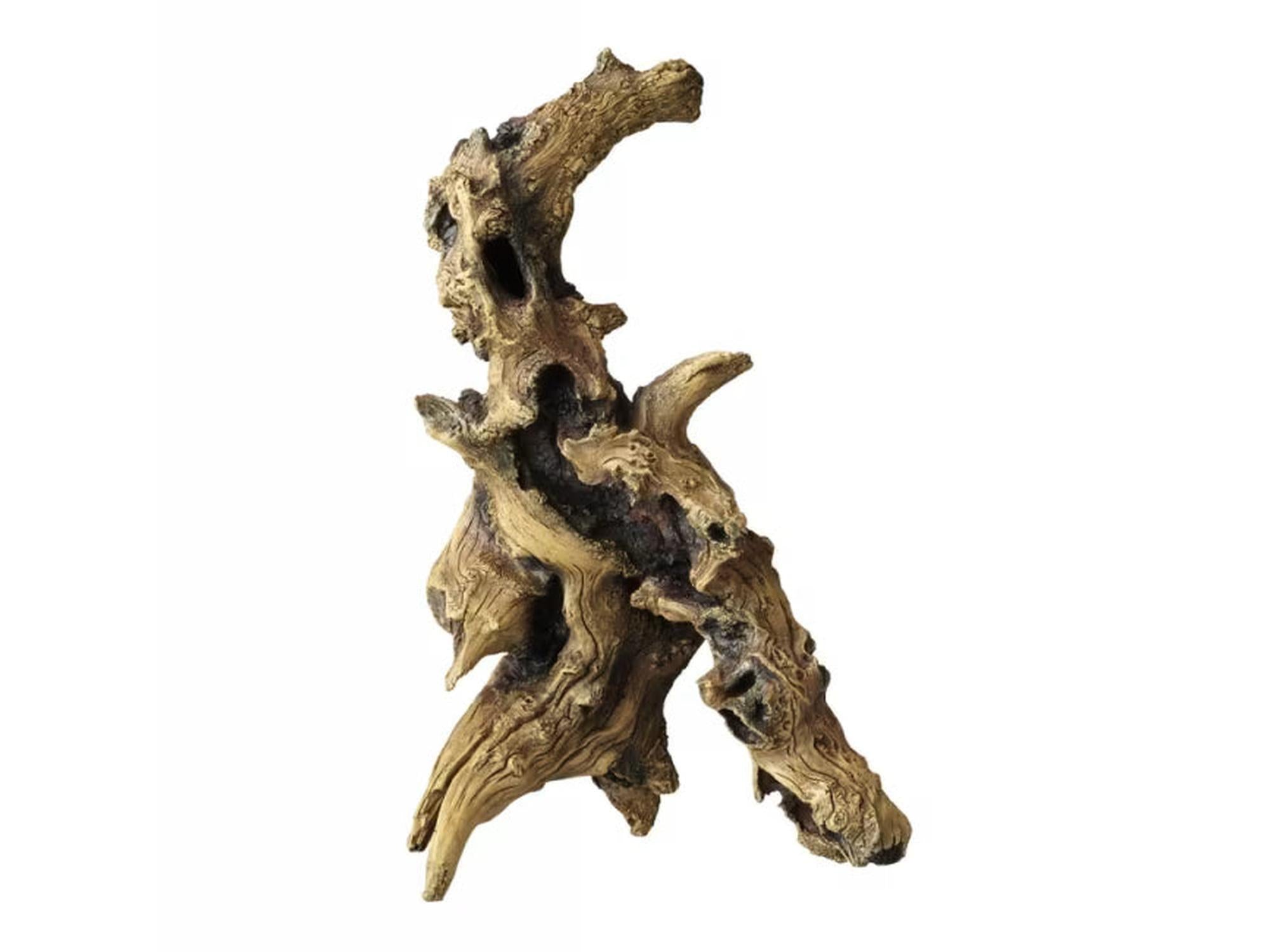 Mørkbrun Mopani akvarierot, 27x18,8x45 cm, med kompleks form og naturlige forgreninger.