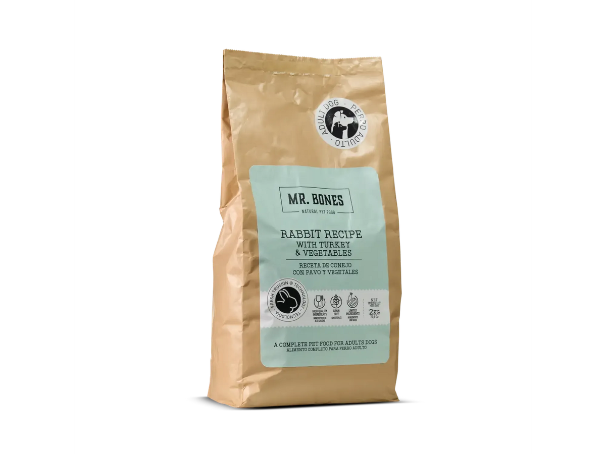 Mr. Bones Freshtrusion Kanin – kornfritt tørrfôr til hund, 2 kg