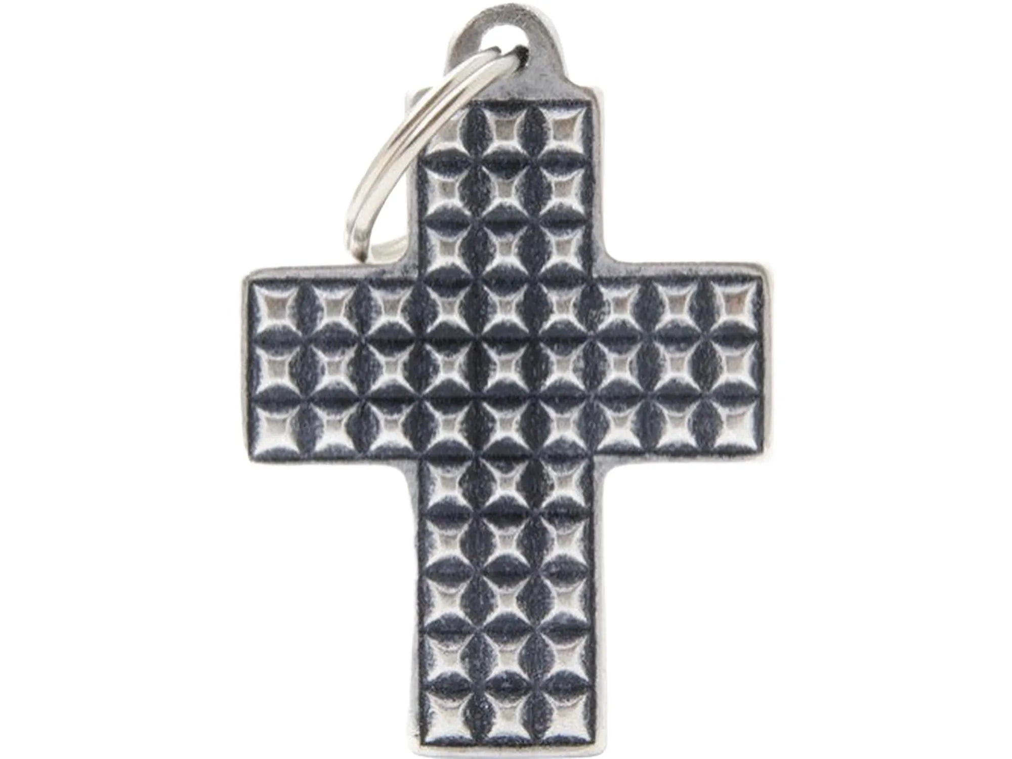 MyFamily Bronx Studs med kors ID-brikke til hund og katt – graverbar navnebrikke