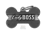 MyFamily Bronx Lady Boss ID-brikke til hund og katt – graverbar navnebrikke