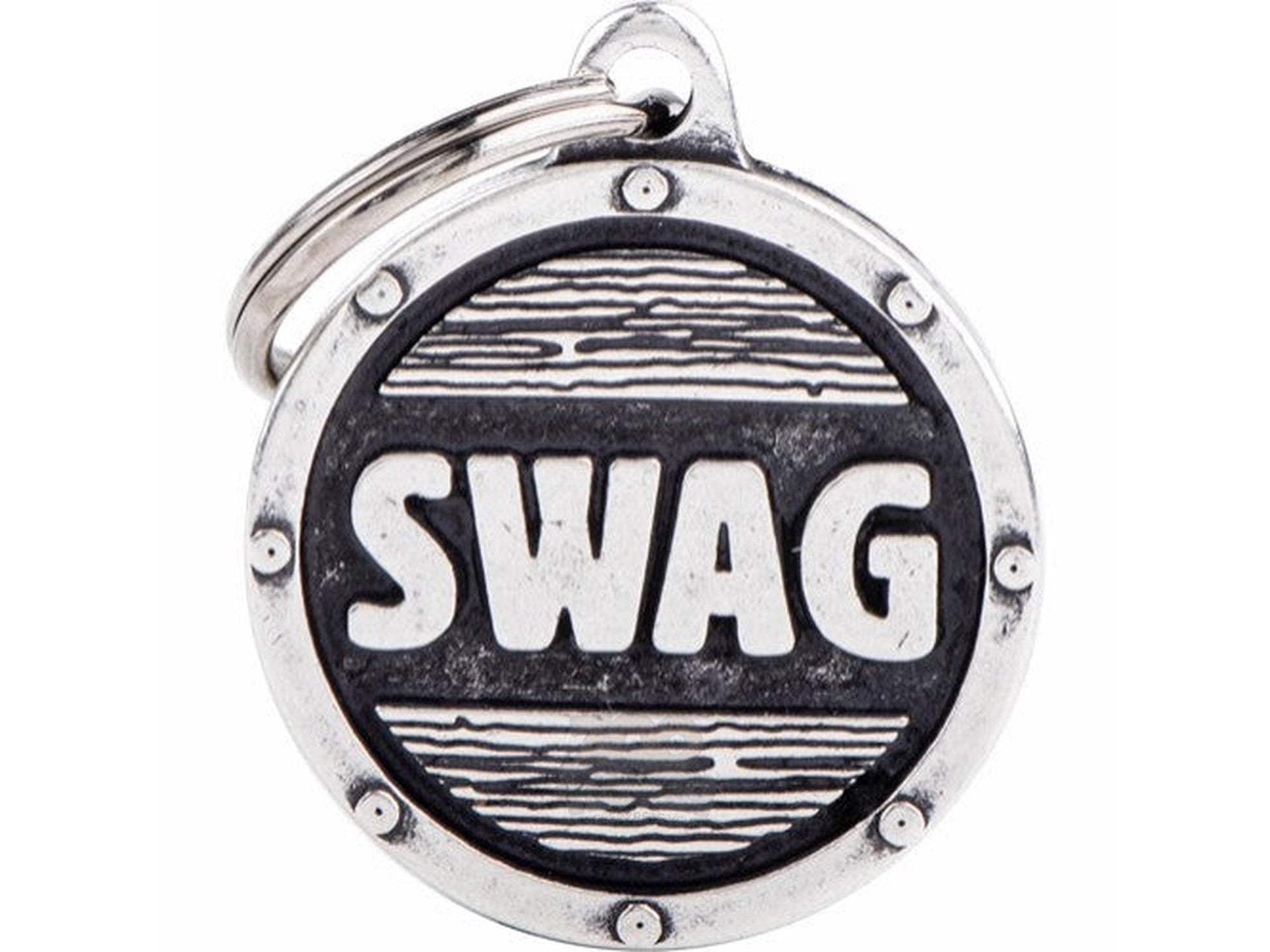 MyFamily Bronx Swag ID-brikke til hund og katt – graverbar navnebrikke