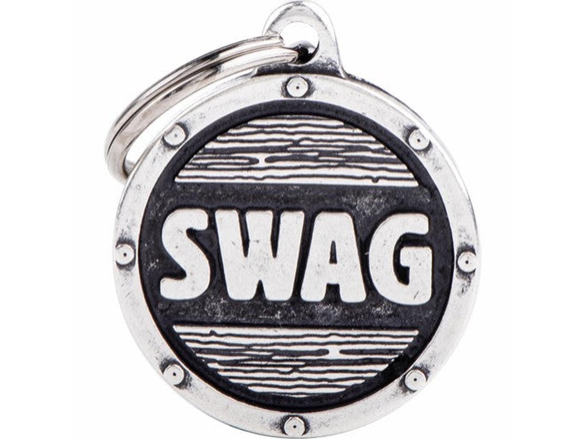 MyFamily Bronx Swag ID-brikke til hund og katt – graverbar navnebrikke
