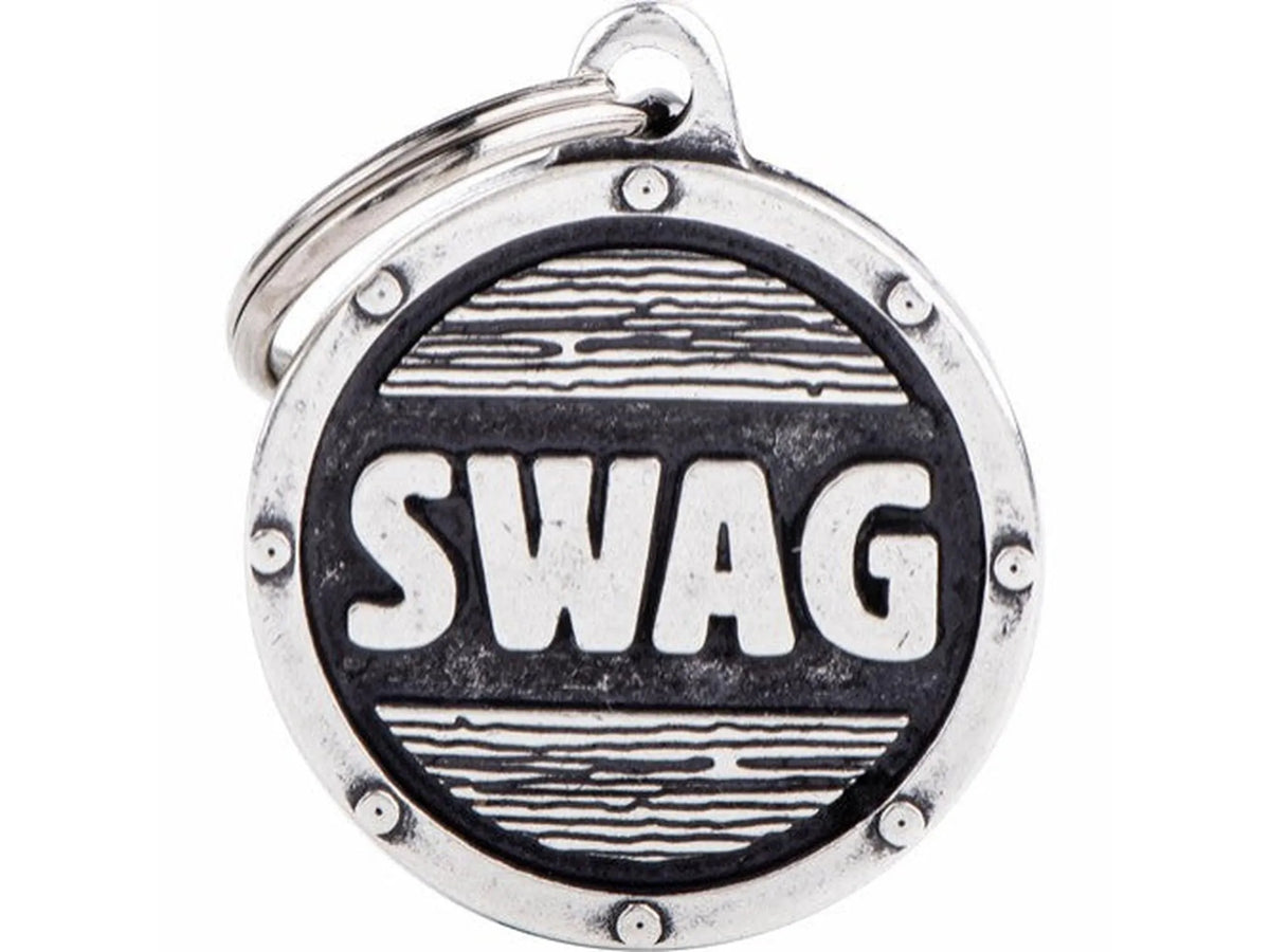 MyFamily Bronx Swag ID-brikke til hund og katt – graverbar navnebrikke