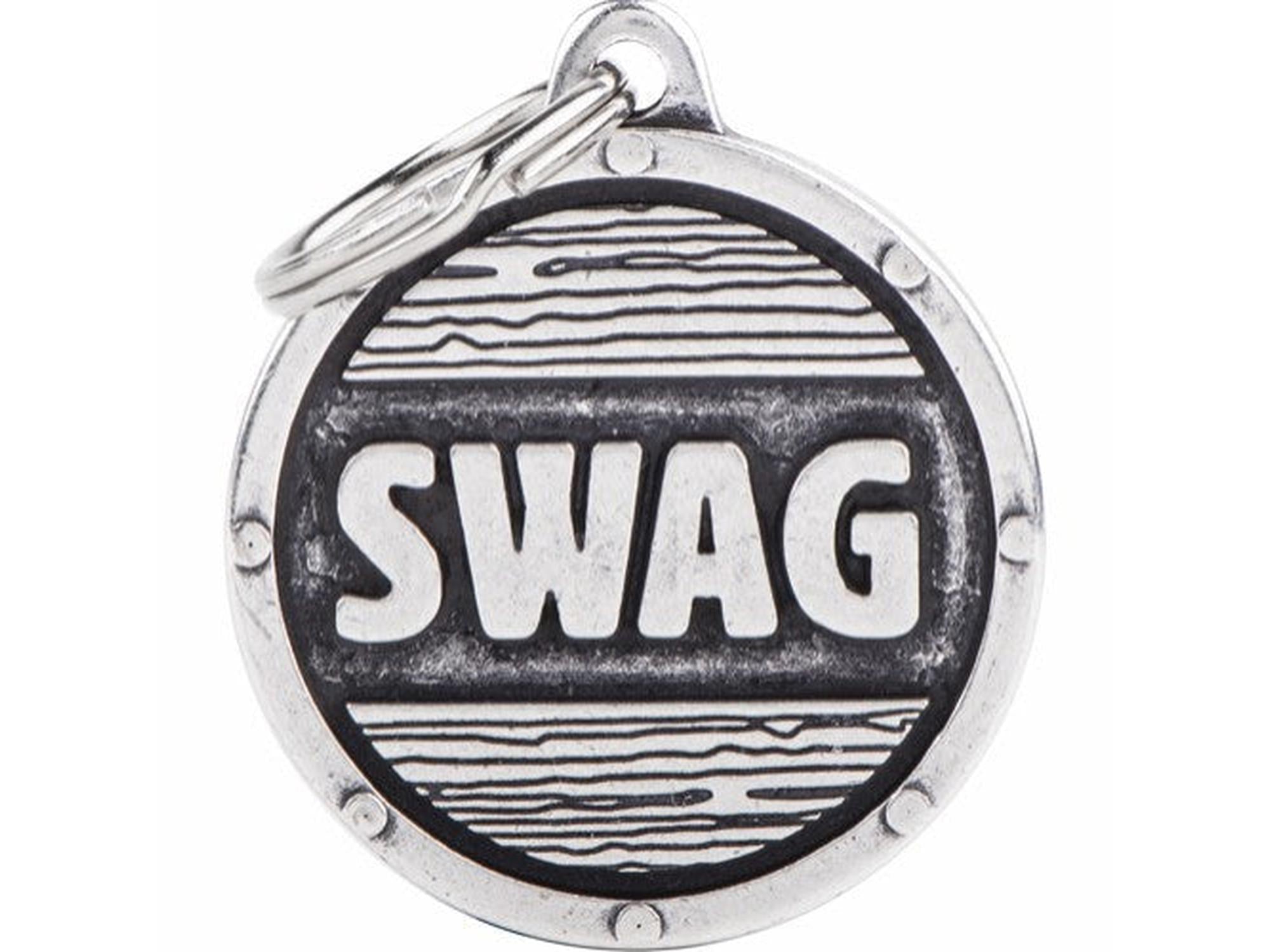 MyFamily Bronx Swag ID-brikke til hund og katt – graverbar navnebrikke