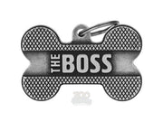 MyFamily Bronx The Boss ID-brikke til hund og katt – graverbar navnebrikke