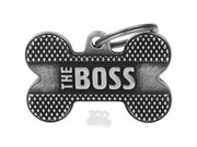 MyFamily Bronx The Boss ID-brikke til hund og katt – graverbar navnebrikke