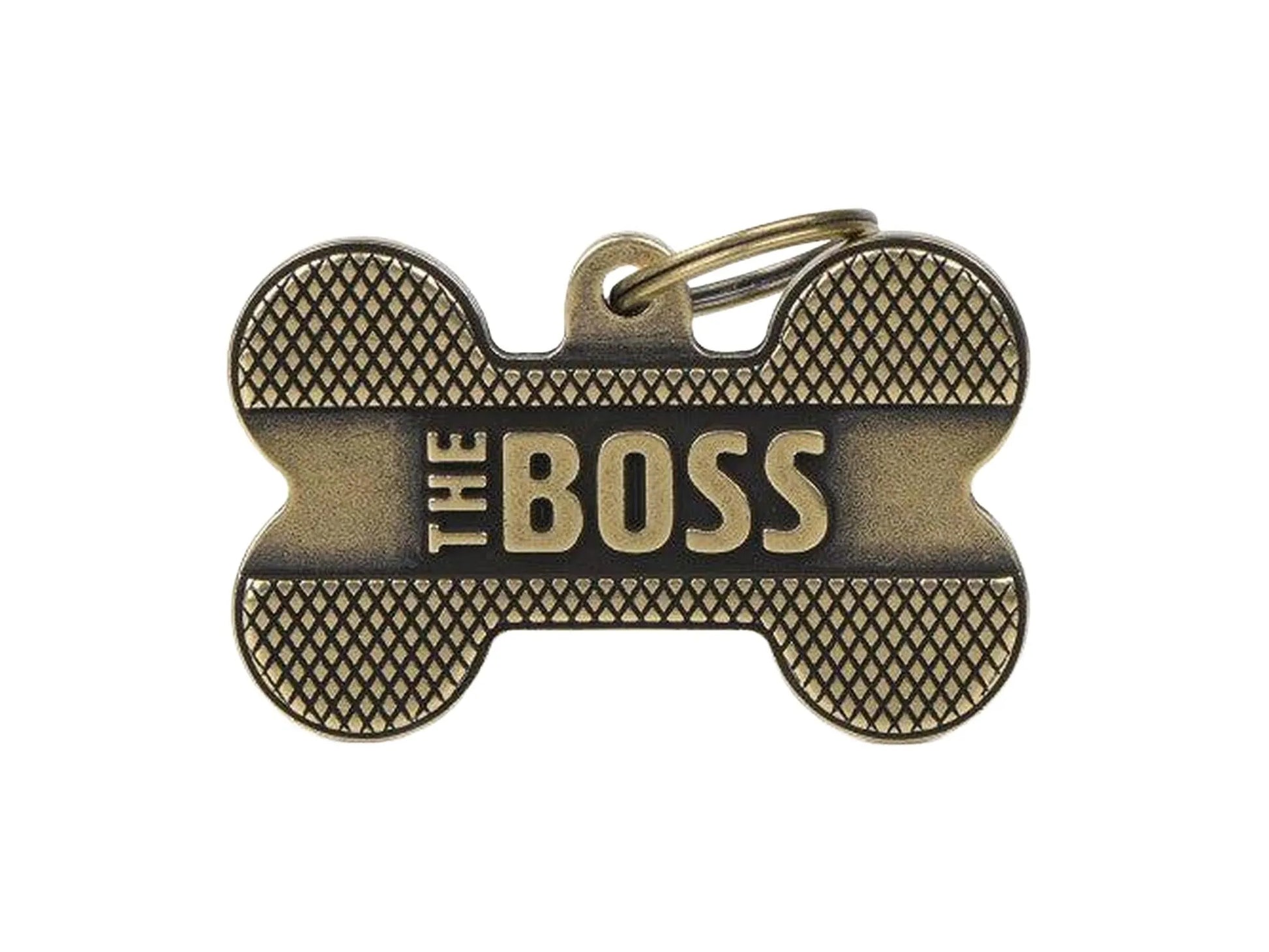 MyFamily Bronx The Boss XL ID-brikke til hund og katt – graverbar navnebrikke