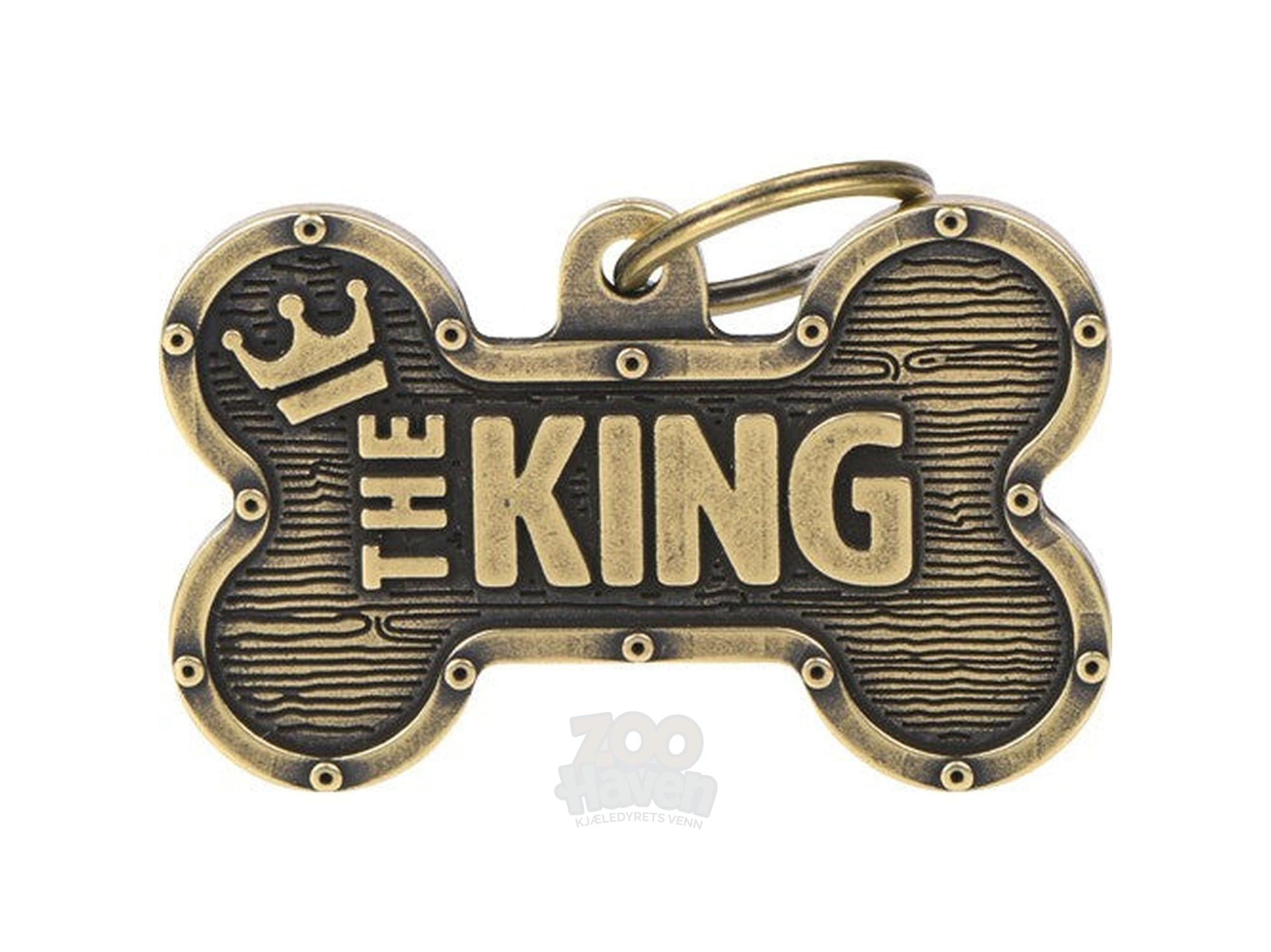 MyFamily Bronx The King ID-brikke til hund og katt – graverbar navnebrikke