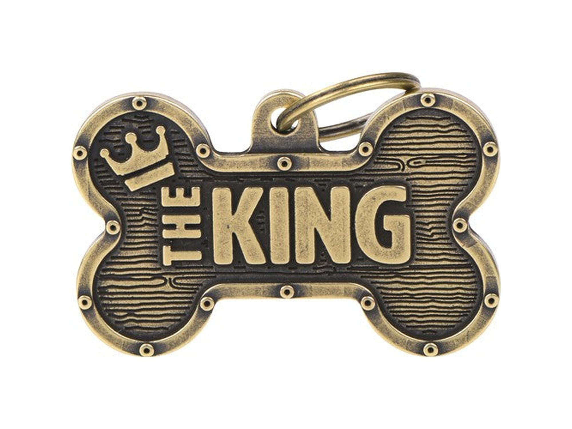 MyFamily Bronx The King ID-brikke til hund og katt – graverbar navnebrikke