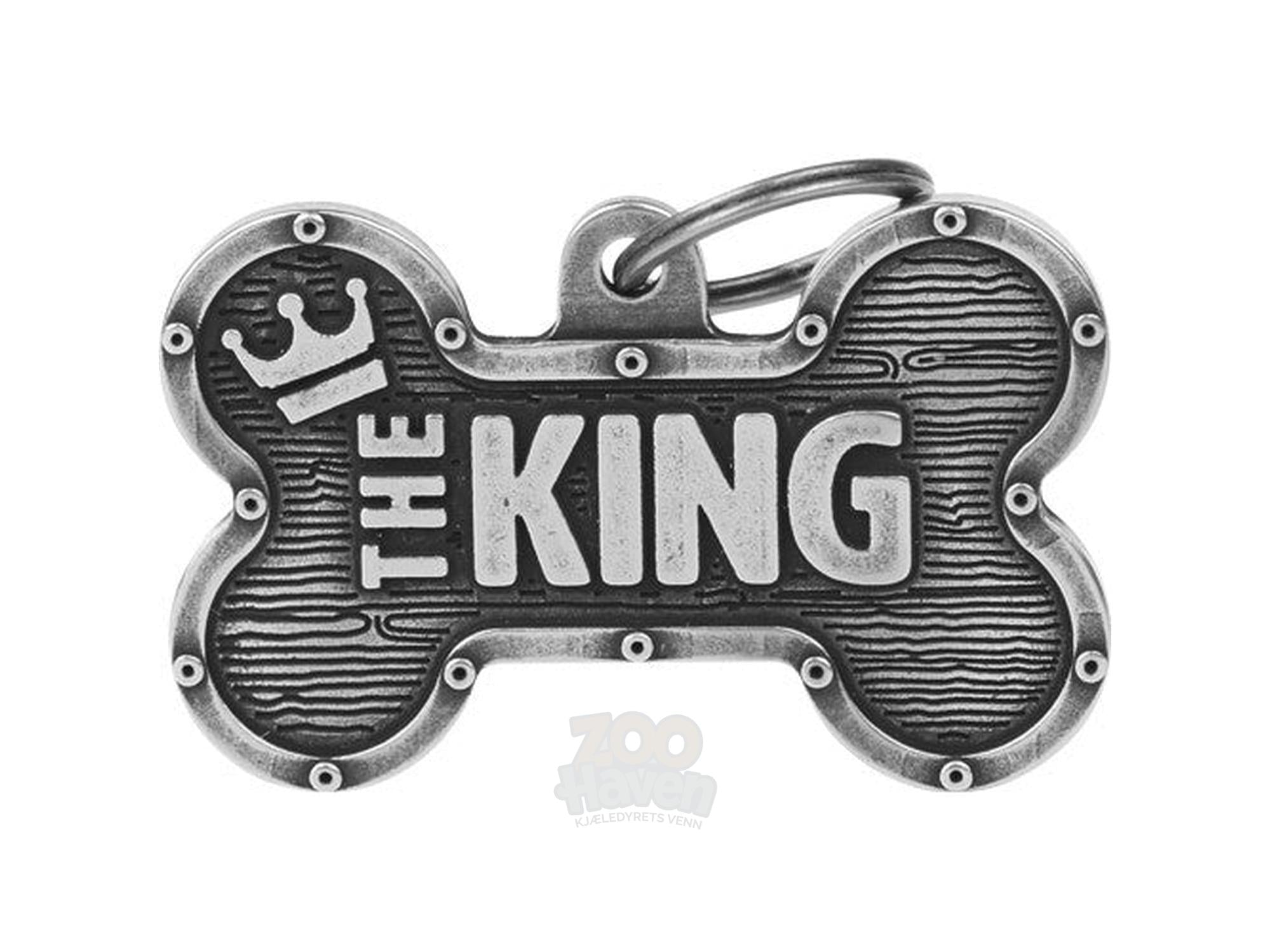 MyFamily Bronx The King ID-brikke til hund og katt – graverbar navnebrikke