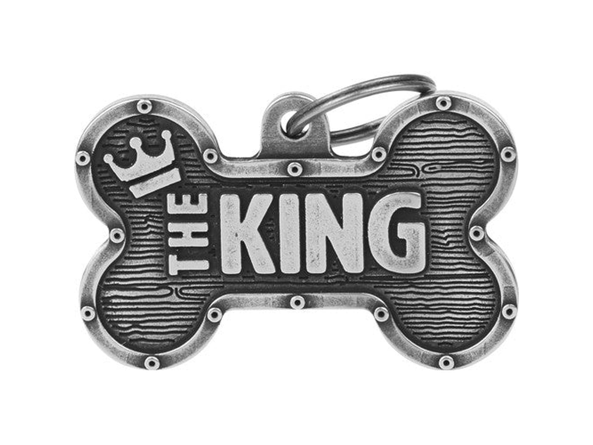 MyFamily Bronx The King ID-brikke til hund og katt – graverbar navnebrikke