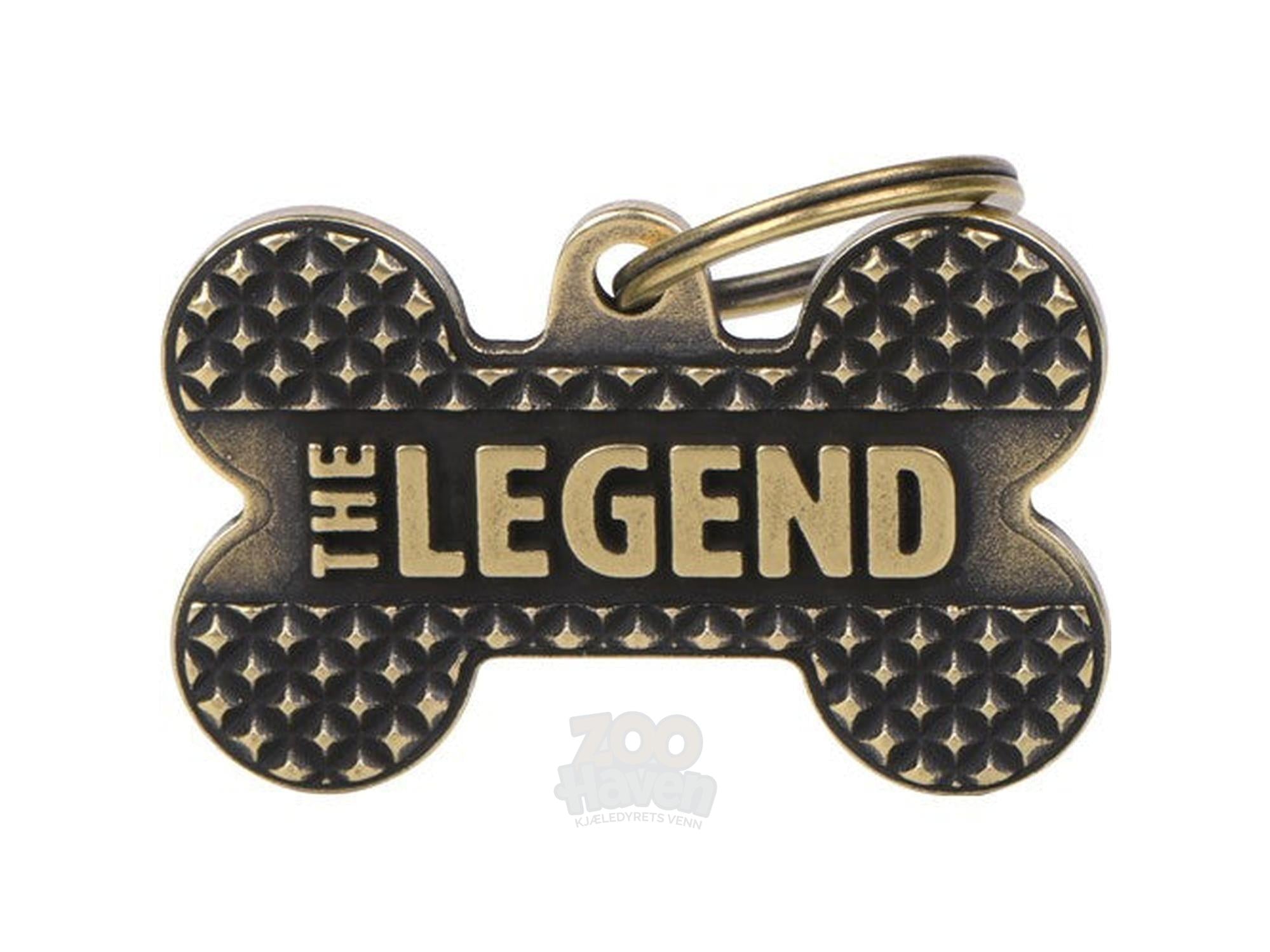MyFamily Bronx The Legend ID-brikke til hund og katt – graverbar navnebrikke