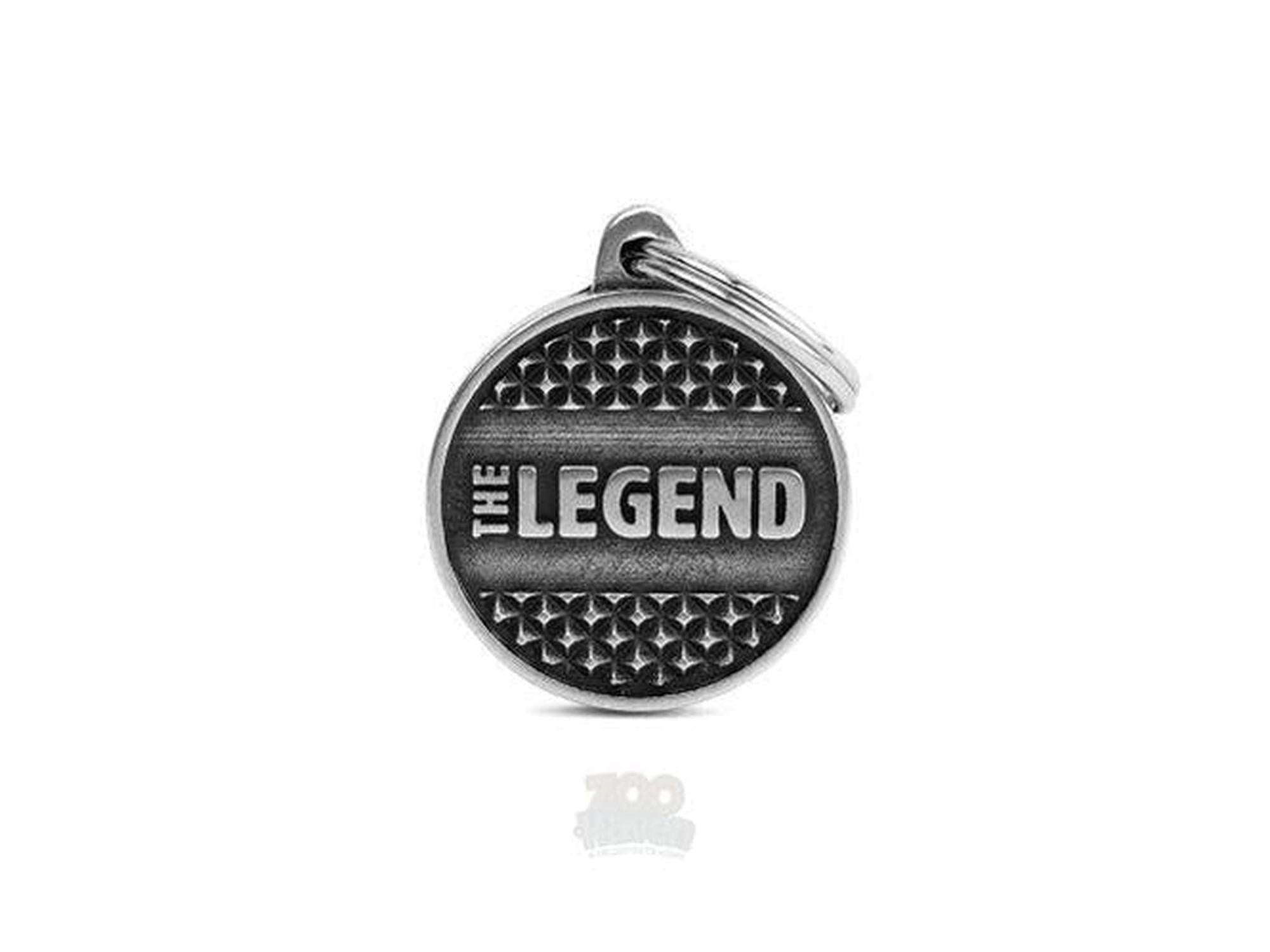 MyFamily Bronx The Legend liten ID-brikke til hund og katt – graverbar navnebrikke