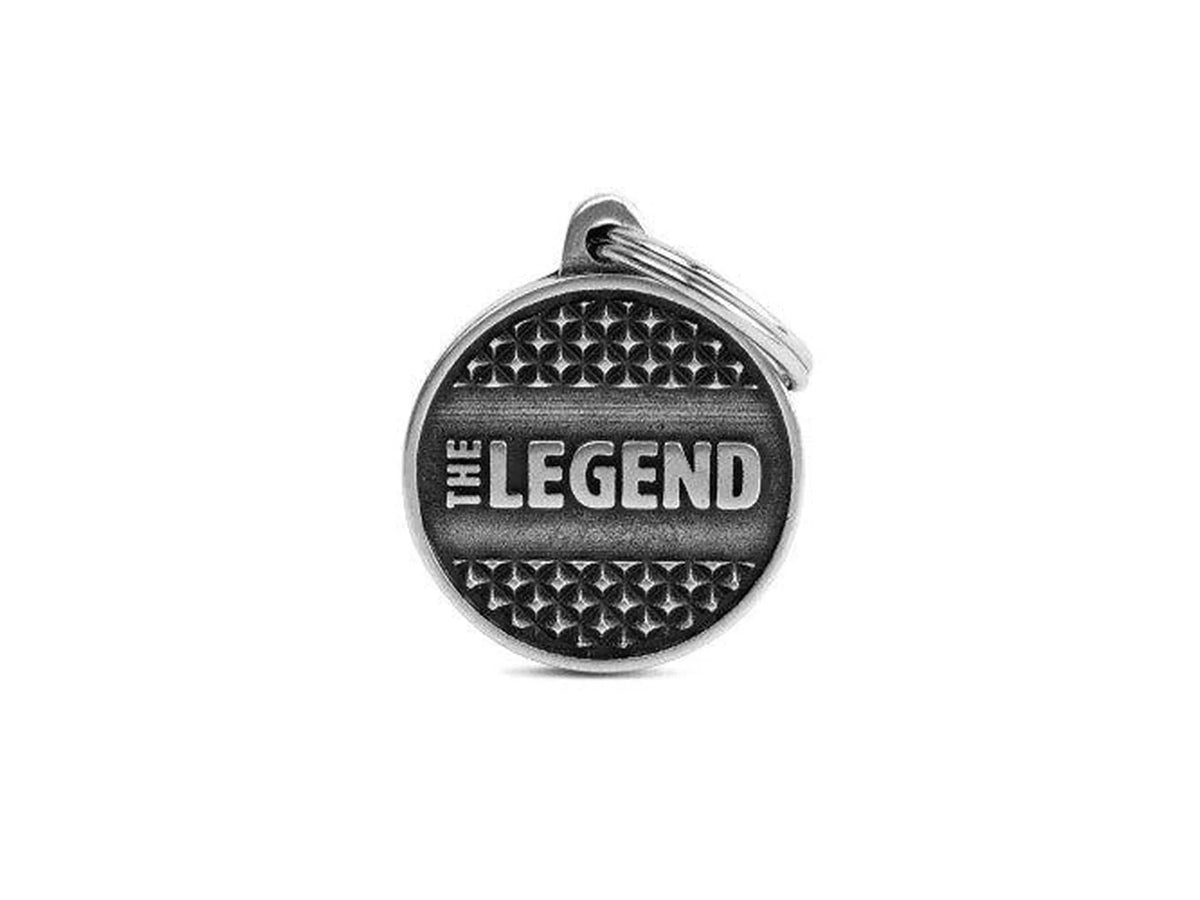 MyFamily Bronx The Legend liten ID-brikke til hund og katt – graverbar navnebrikke