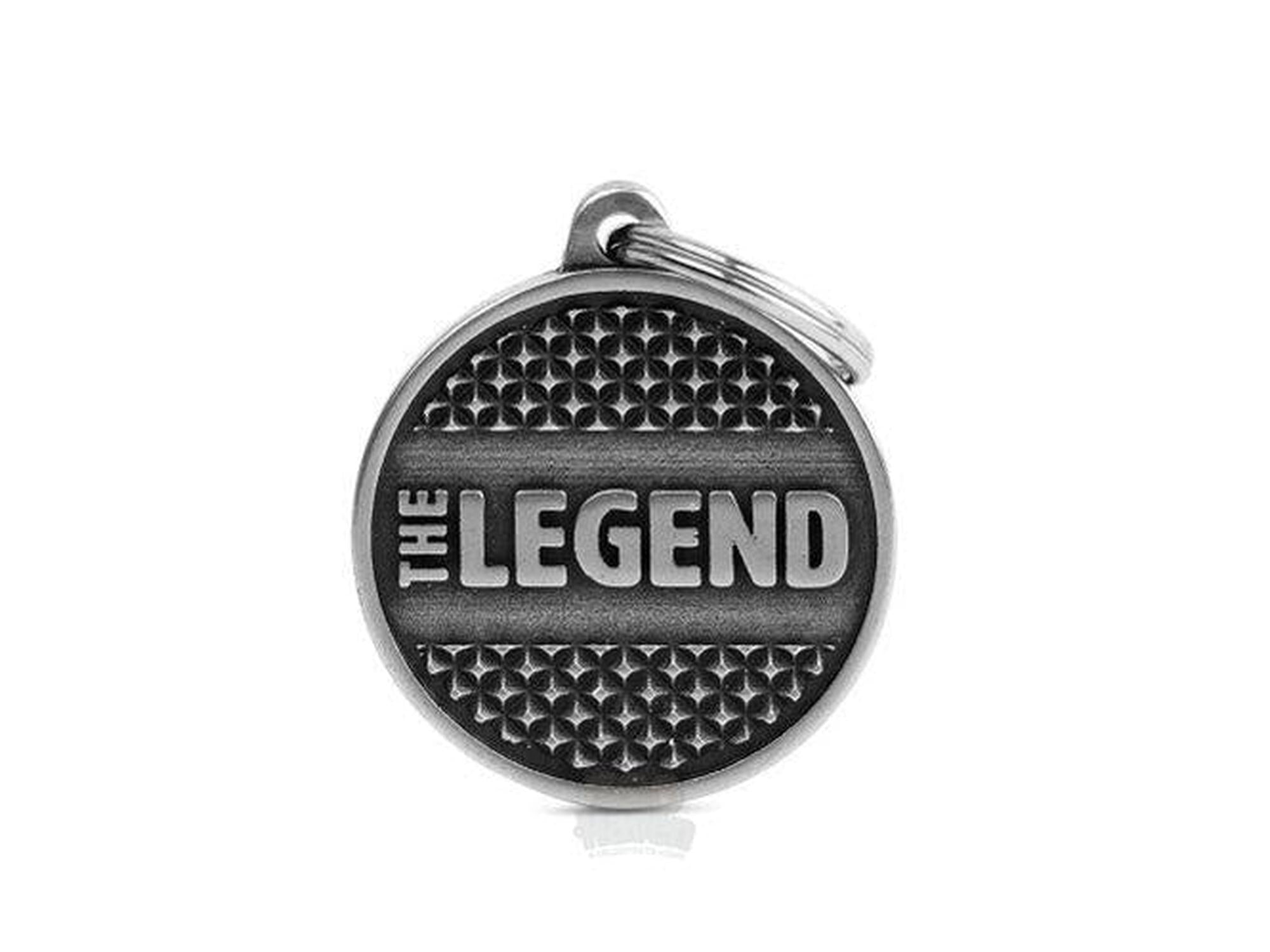 MyFamily Bronx The Legend stor ID-brikke til hund og katt – graverbar navnebrikke
