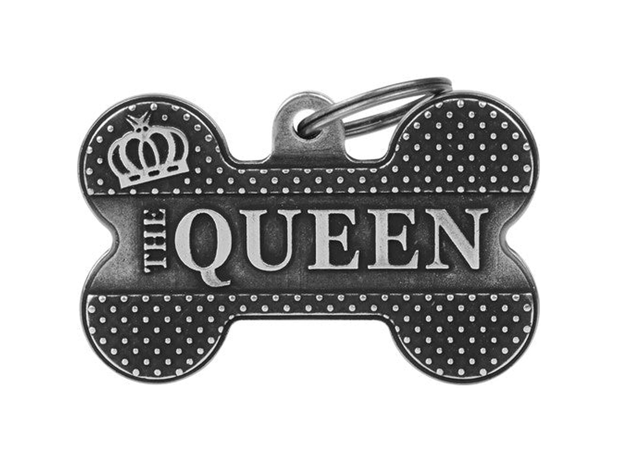 MyFamily Bronx Queen ID-brikke til hund og katt – graverbar navnebrikke