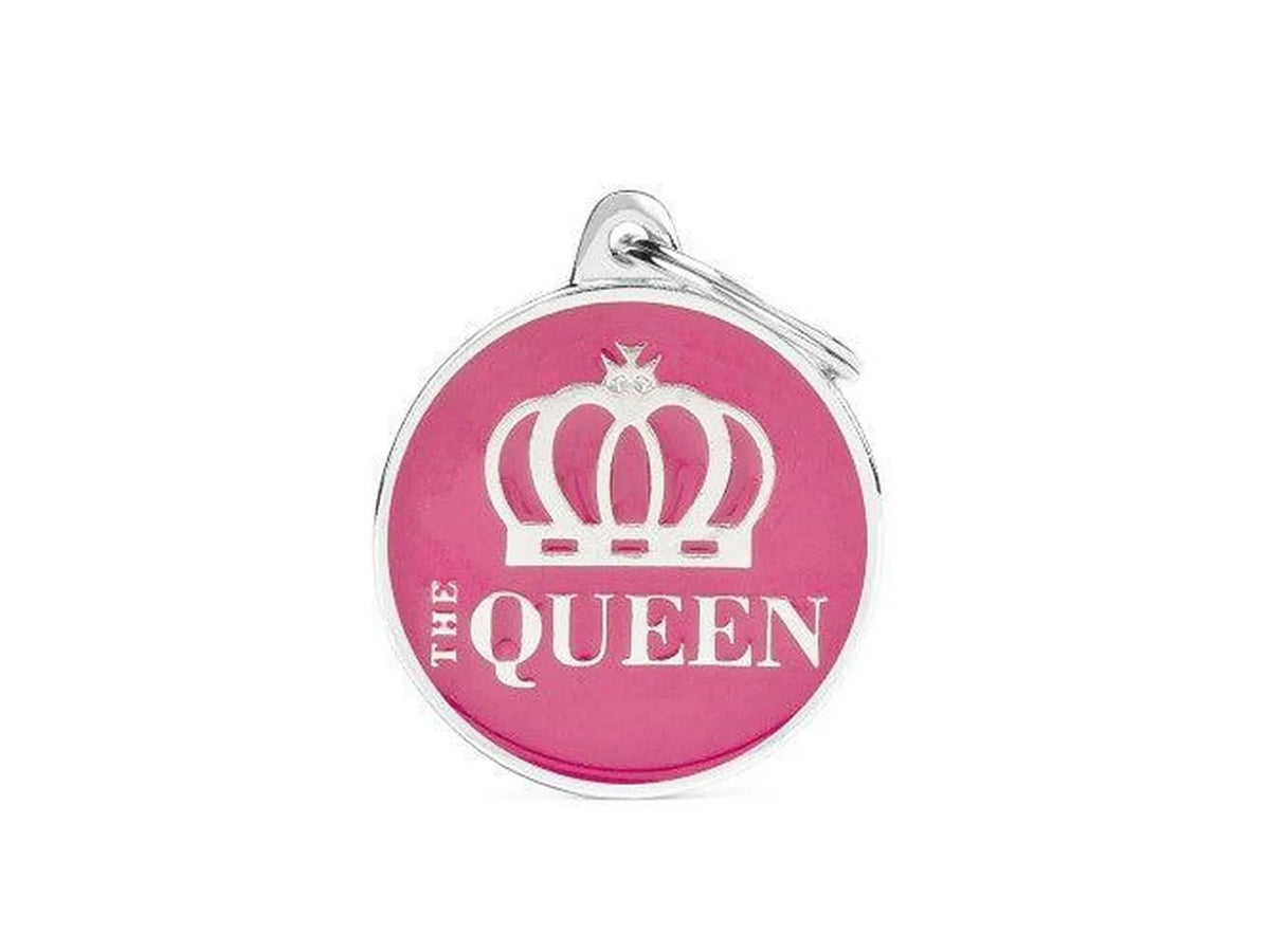 MyFamily Charms The Queen ID-brikke til hund og katt – graverbar navnebrikke