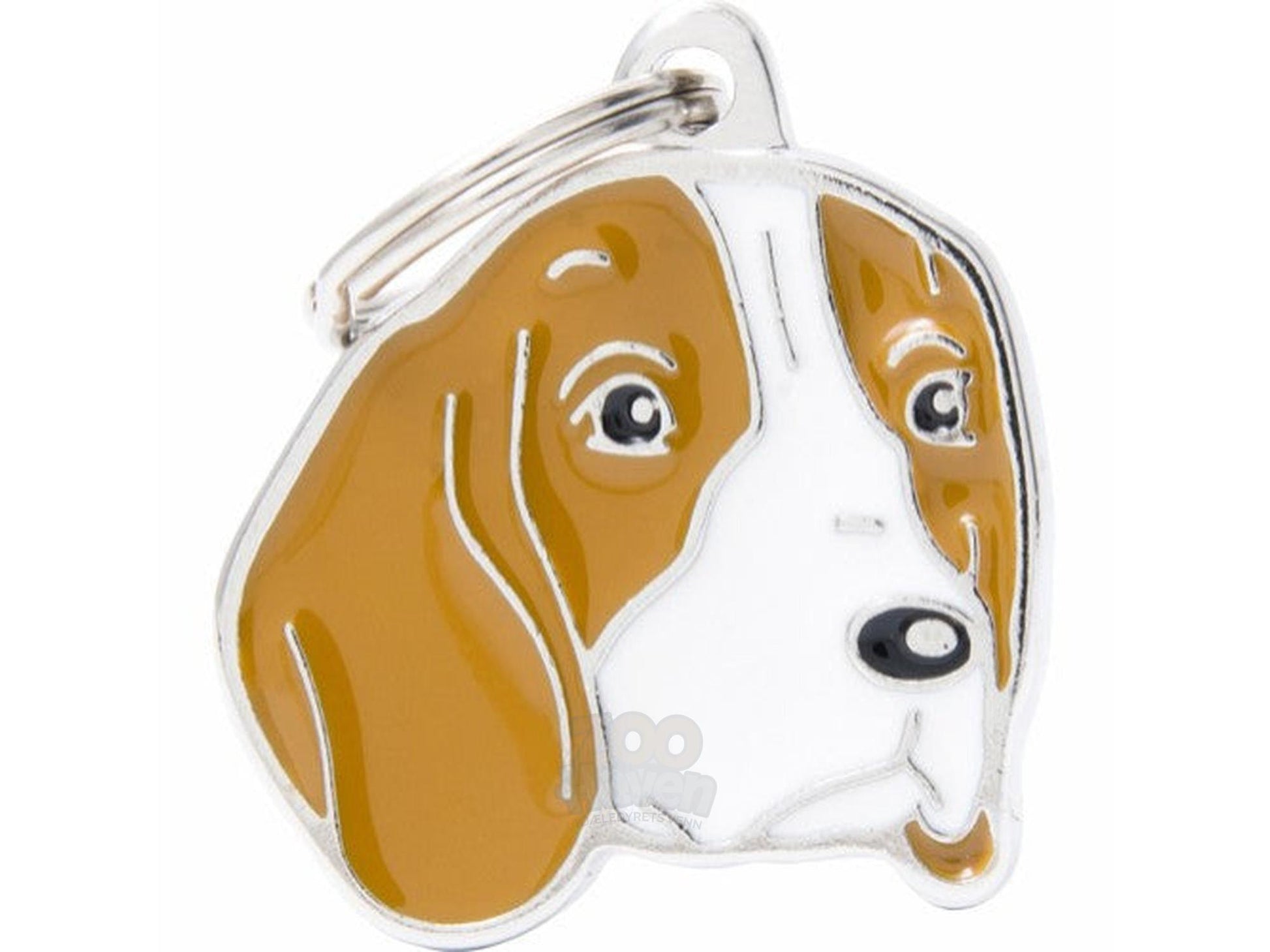 MyFamily Friends Beagle ID-brikke til hund og katt – graverbar navnebrikke