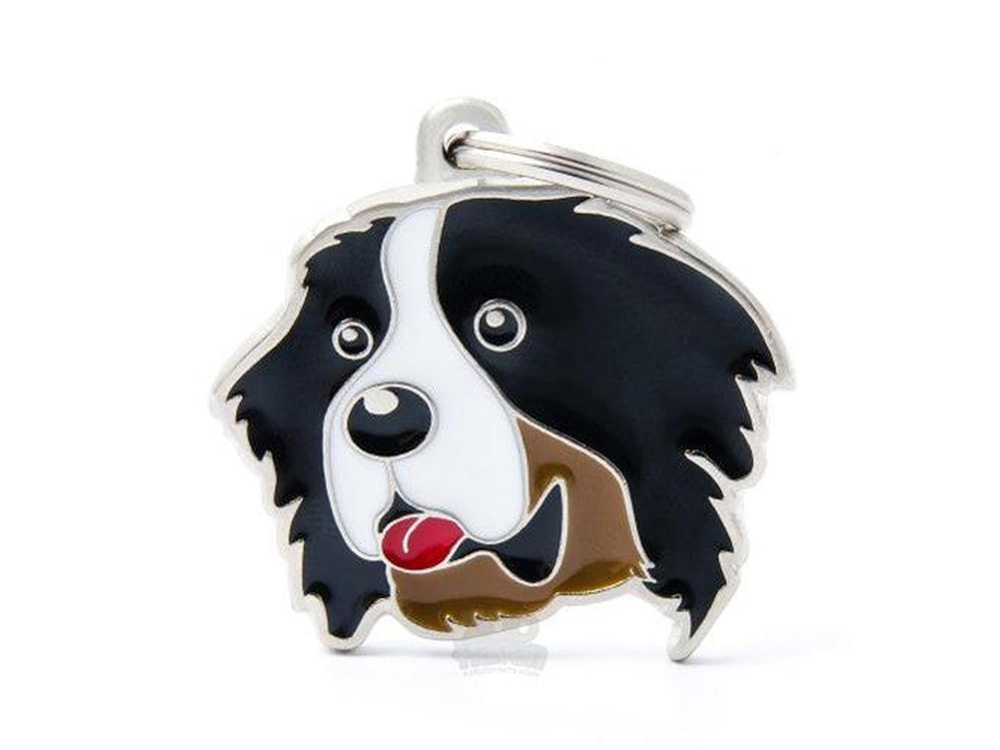 MyFamily Friends Berner Sennenhund ID-brikke til hund og katt – graverbar navnebrikke