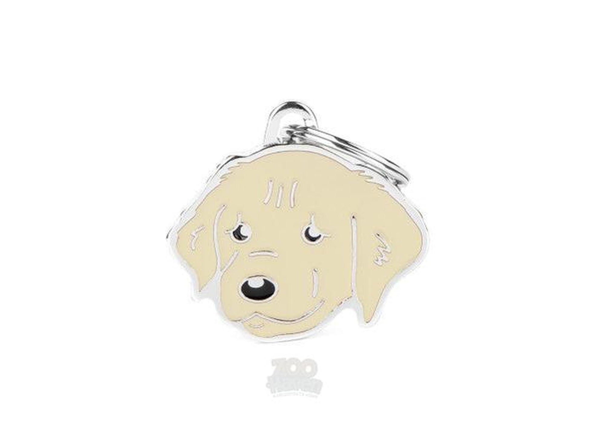 MyFamily Friends Golden Retriever ID-brikke til hund og katt – graverbar navnebrikke