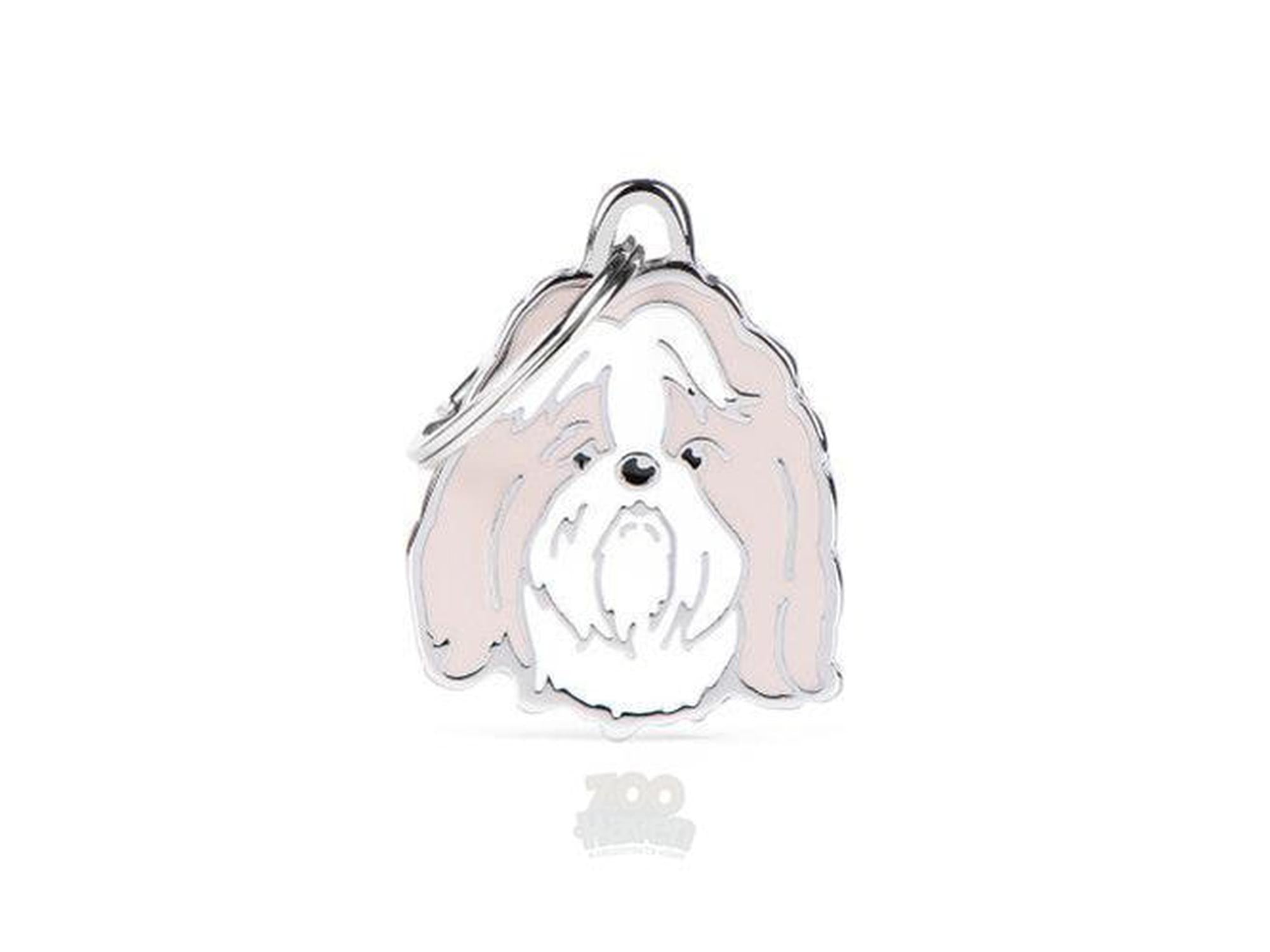 MyFamily Friends Shih Tzu ID-brikke til hund og katt – graverbar navnebrikke