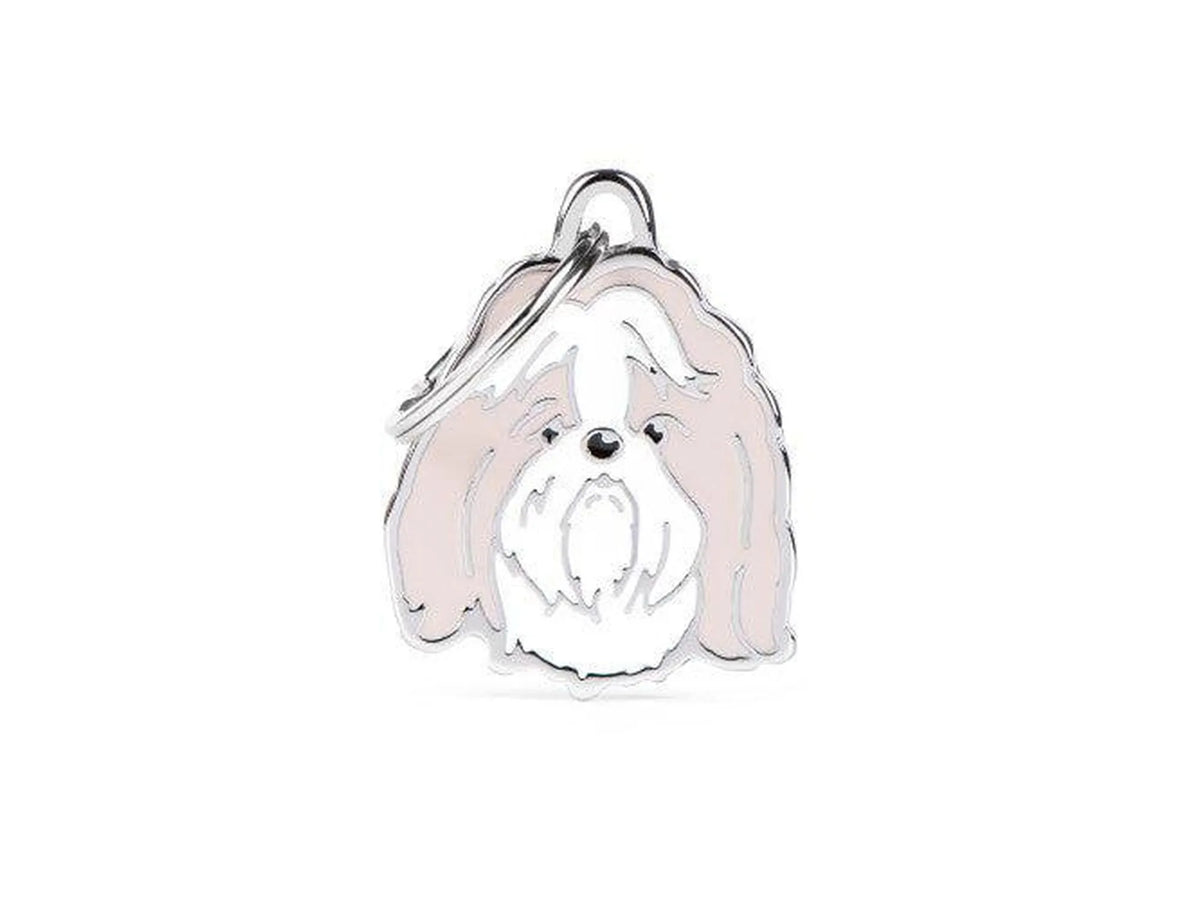 MyFamily Friends Shih Tzu ID-brikke til hund og katt – graverbar navnebrikke
