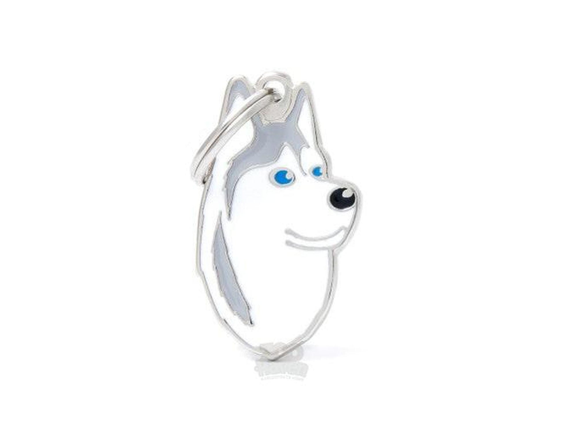 MyFamily Friends Siberian Husky ID-brikke til hund og katt – graverbar navnebrikke