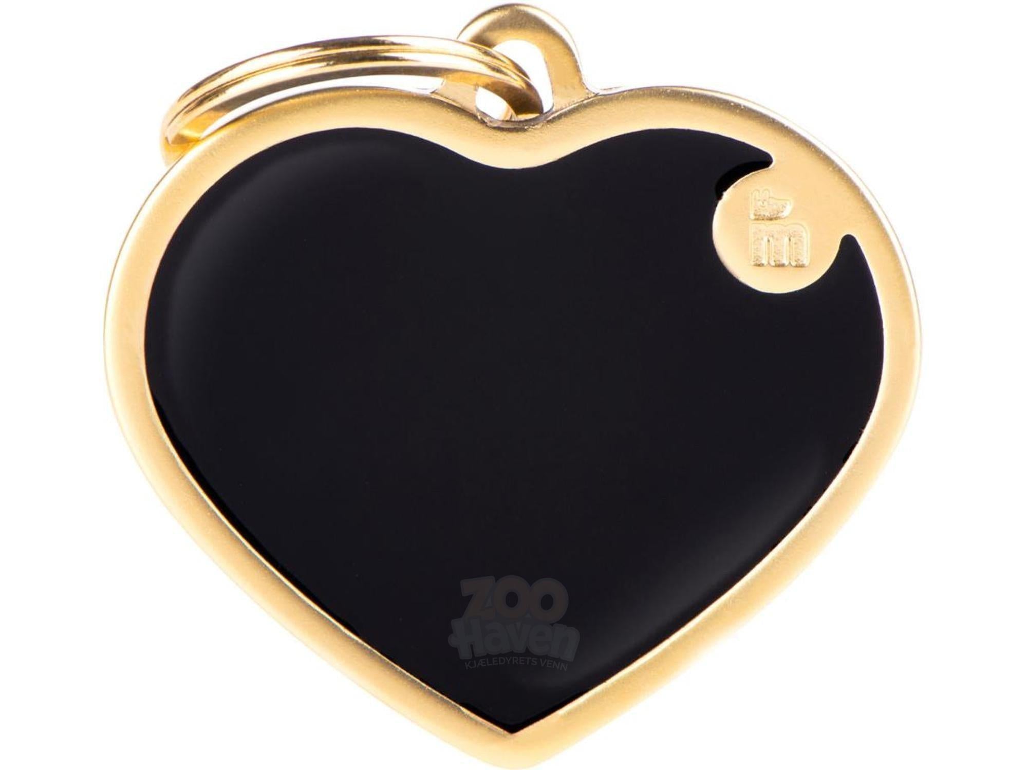 MyFamily Hjerte – Håndlaget - Svart Gull