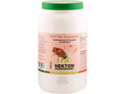 Hvit NEKTON-Drosophila 1 kg kulturbase for bananfluer med grønt lokk og etikett som viser en flue.