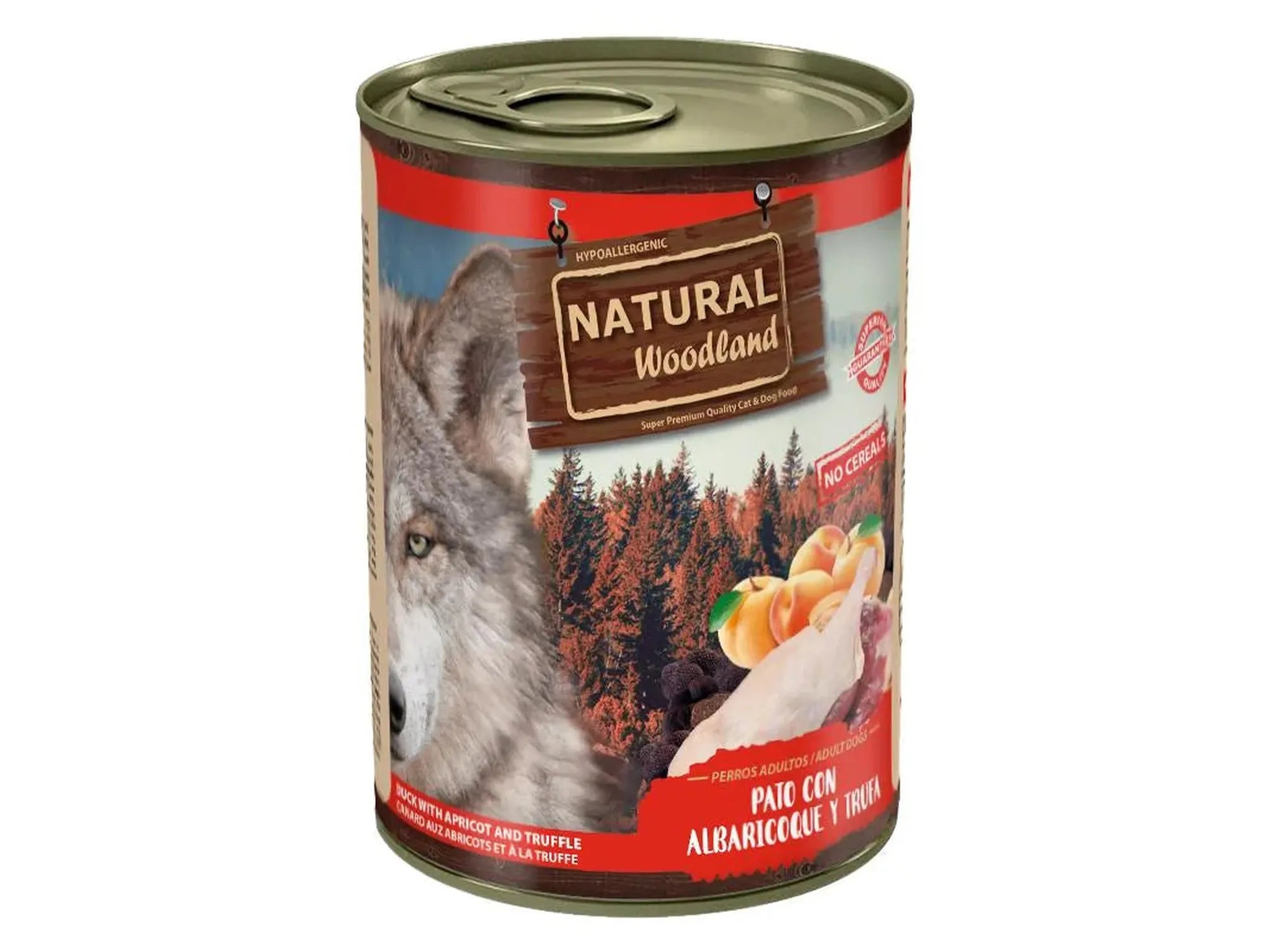 Natural Woodland And med aprikos og trøffel – våtfôr til hund på boks