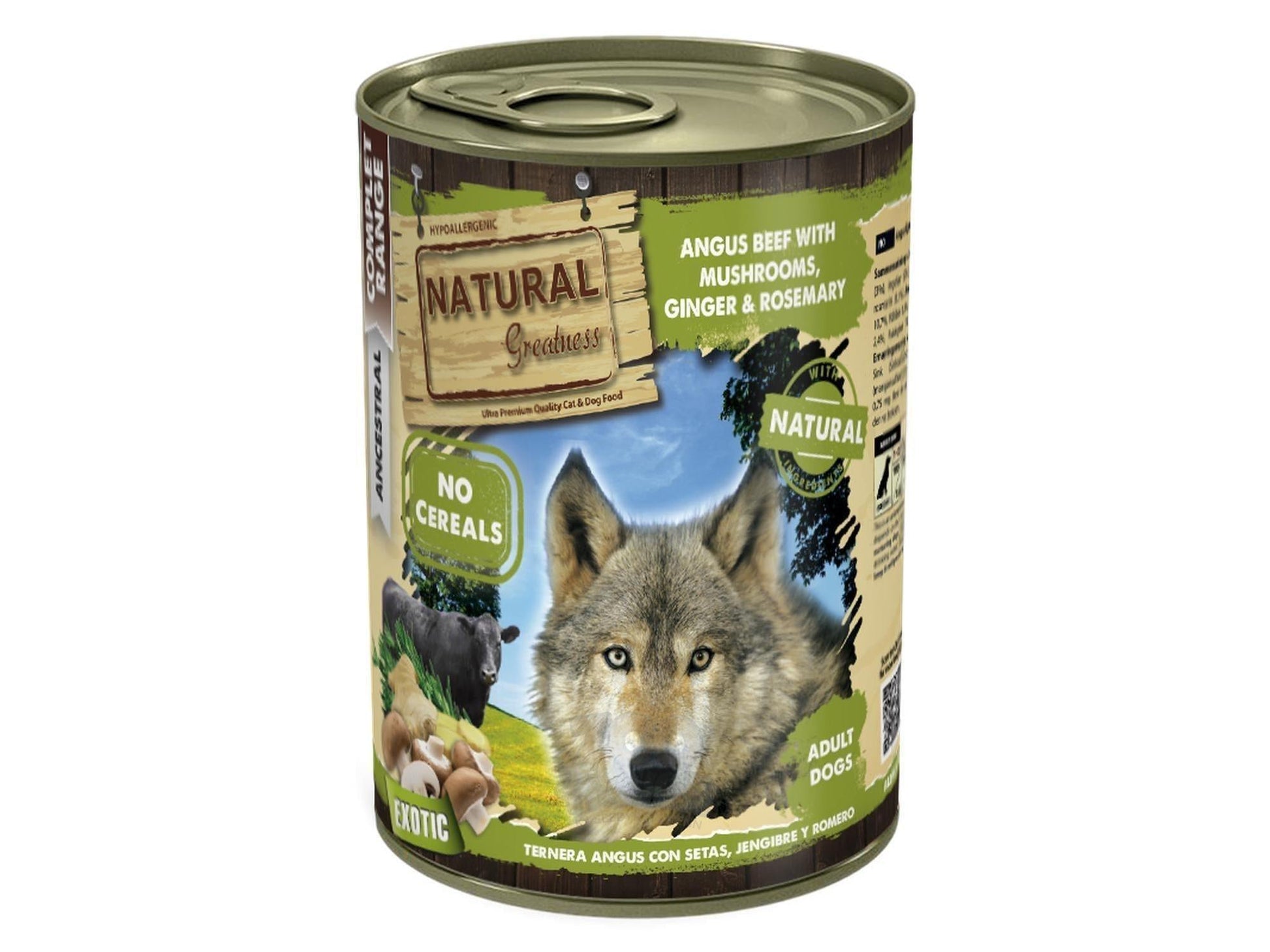 Natural Greatness Angus Beef komplett våtfôr hund 400 g