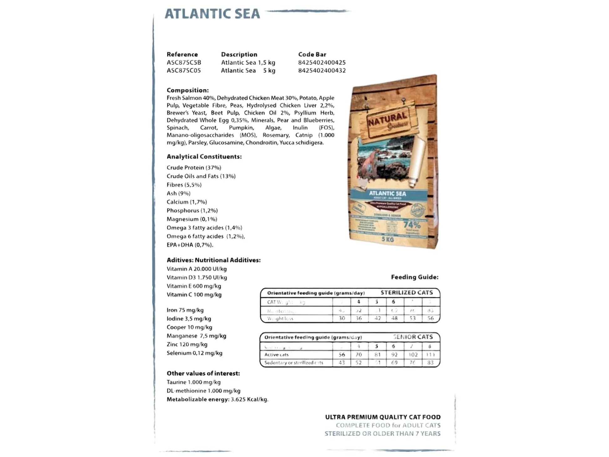 Natural Greatness Atlantic Sea Recipe kattemat – bilde 2