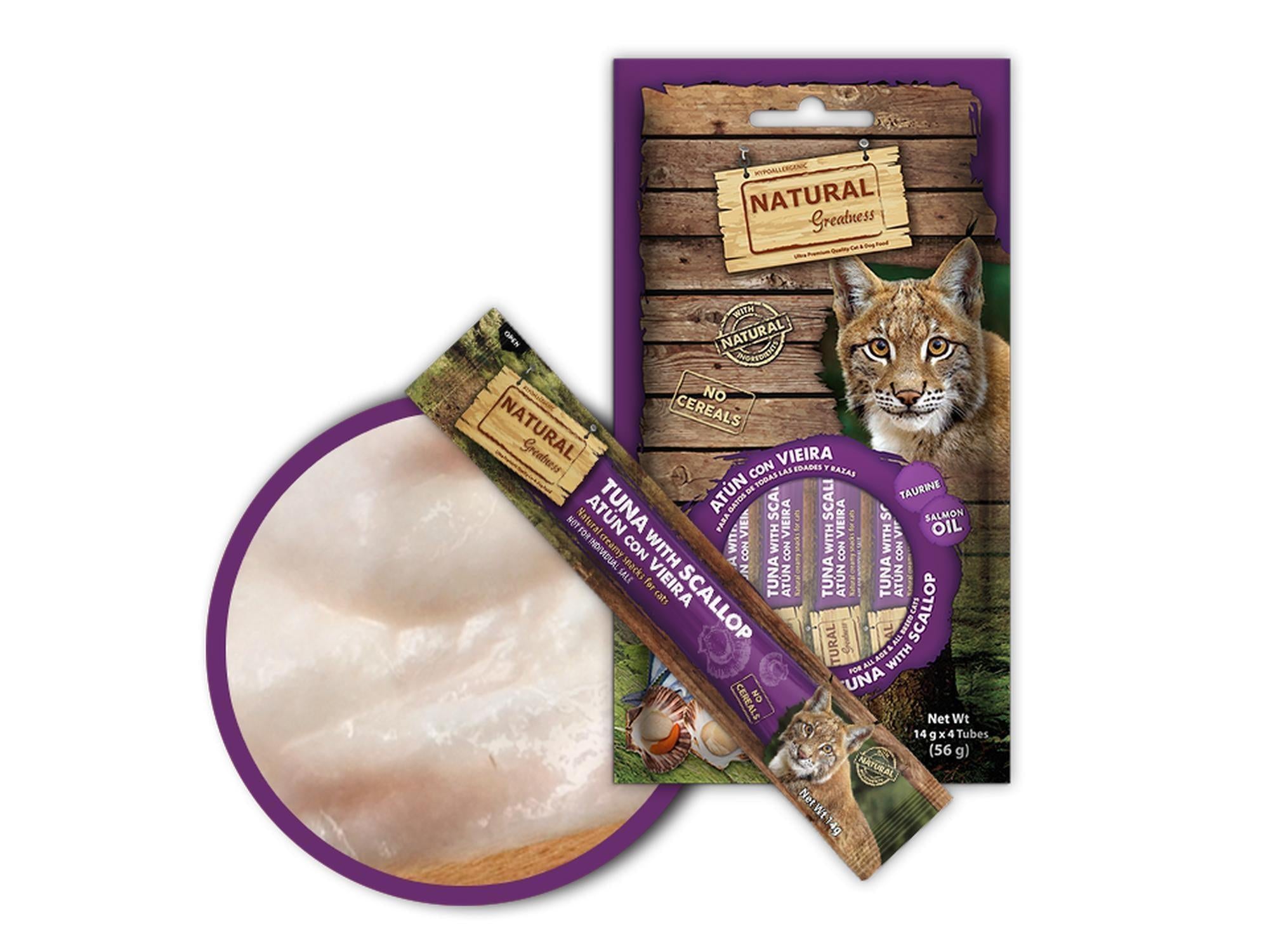 Natural Greatness Creamy Snack Tuna with Scallop kattegodbit