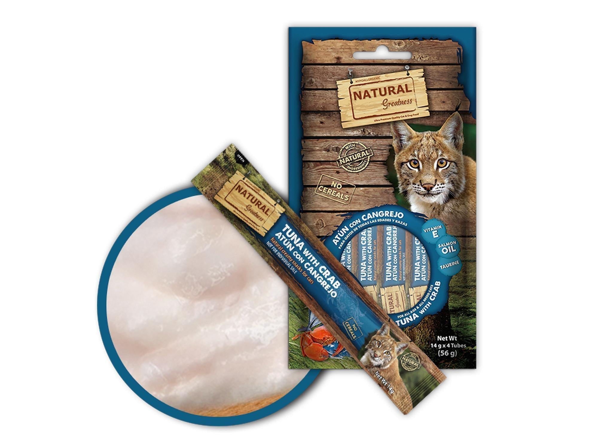 Natural Greatness Creamy Snack Tuna with Crab kattegodbit