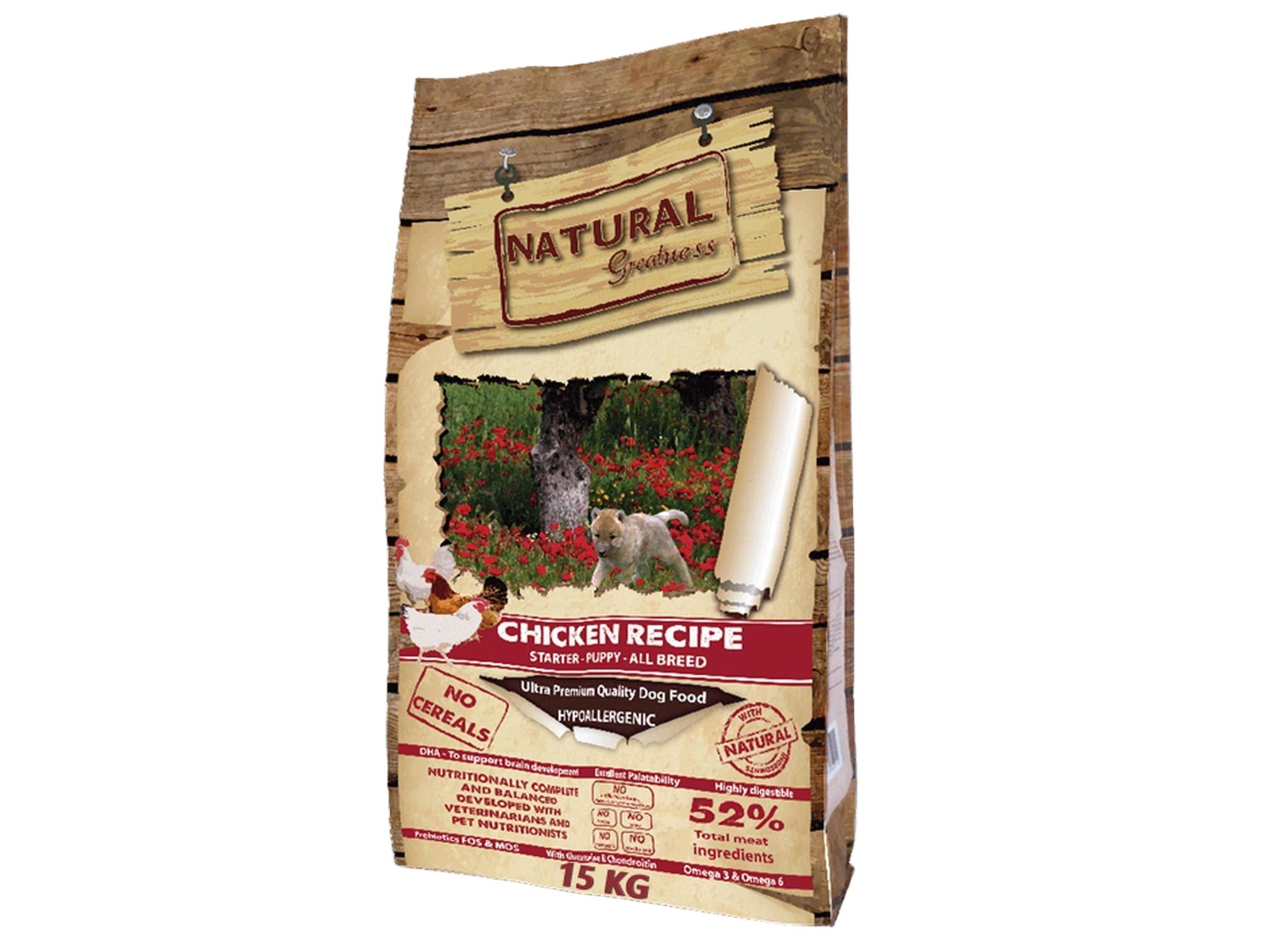 Natural Greatness Chicken Puppy Recipe – Kylling (valp) | Kornfritt hundefôr