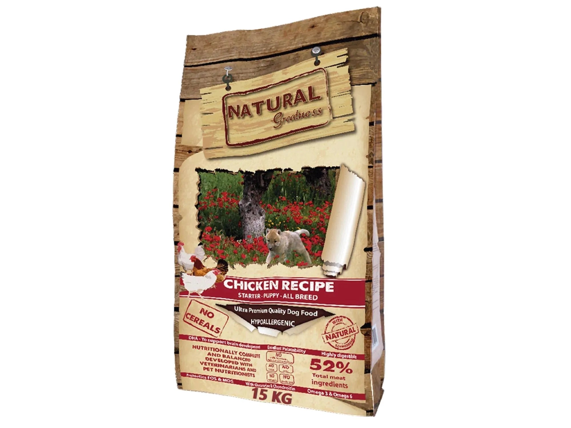 Natural Greatness Chicken Puppy Recipe – Kylling (valp) | Kornfritt hundefôr